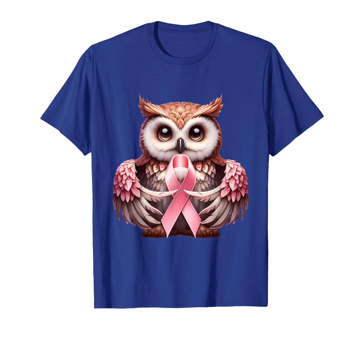 Breast Cancer Awareness Cute Owl Pink Ribbon Bird T-Shirt