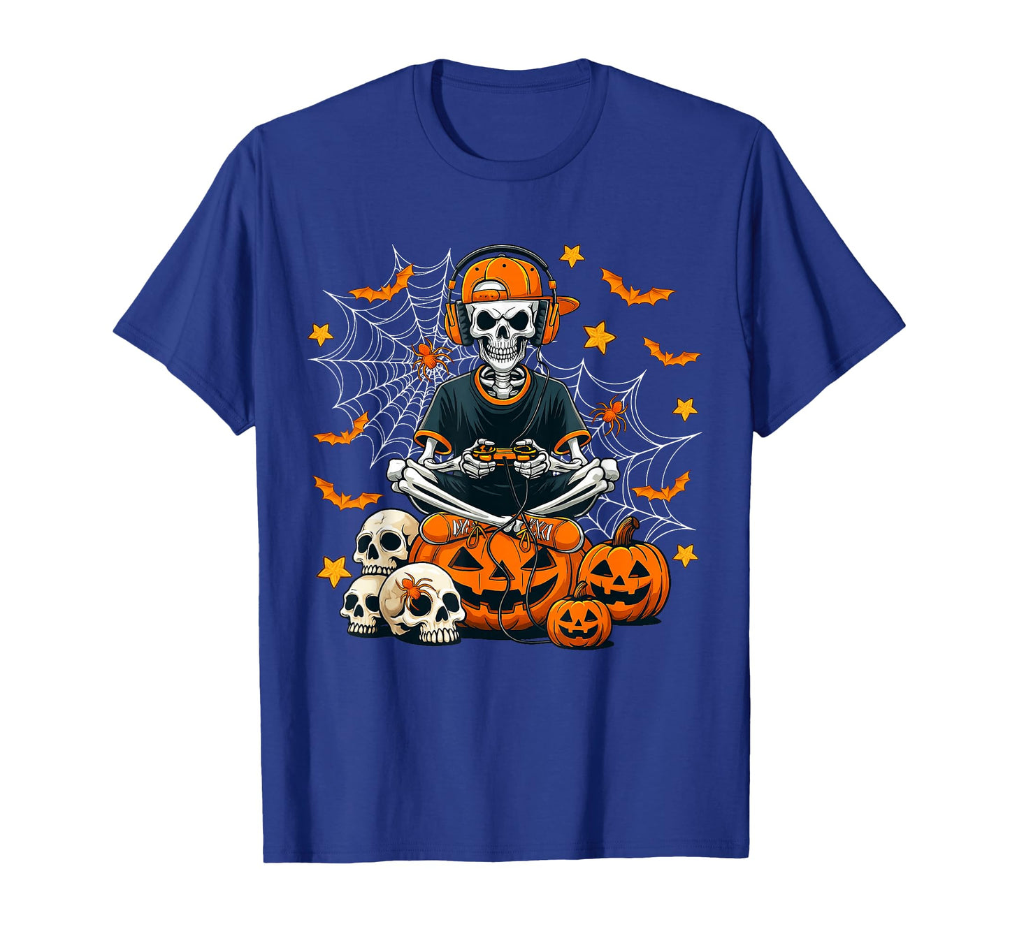 Bruh Halloween Skeleton Gamer Video Gaming Men Boys Kids T-Shirt