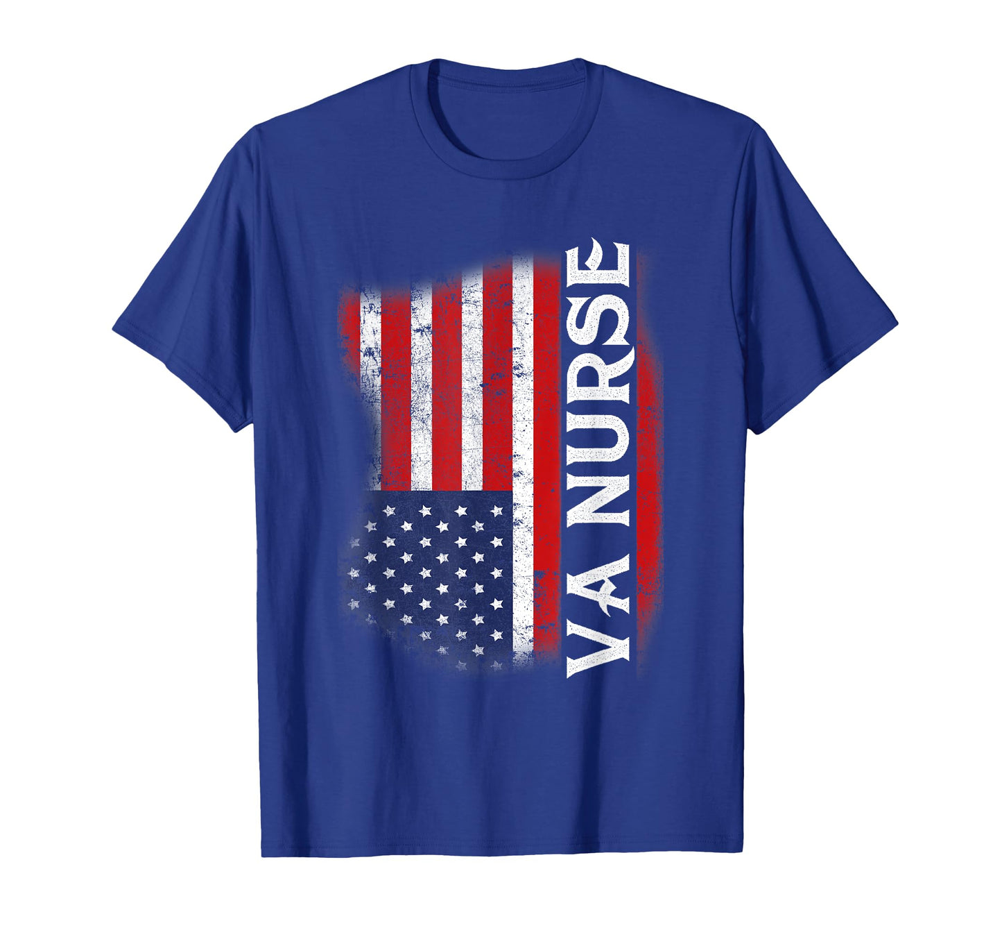 Veteran American USA Flag VA Nurse T-Shirt for Women Men