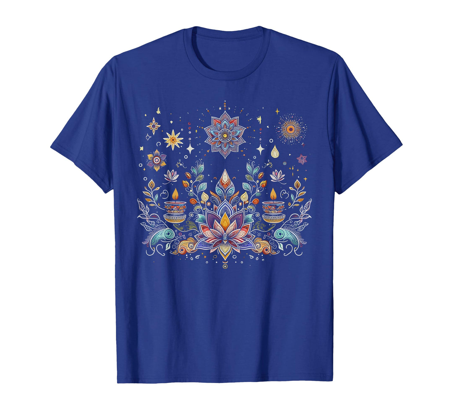 Boho Lotus Star Mandala Spiritual, Yoga Lover, Meditation T-Shirt