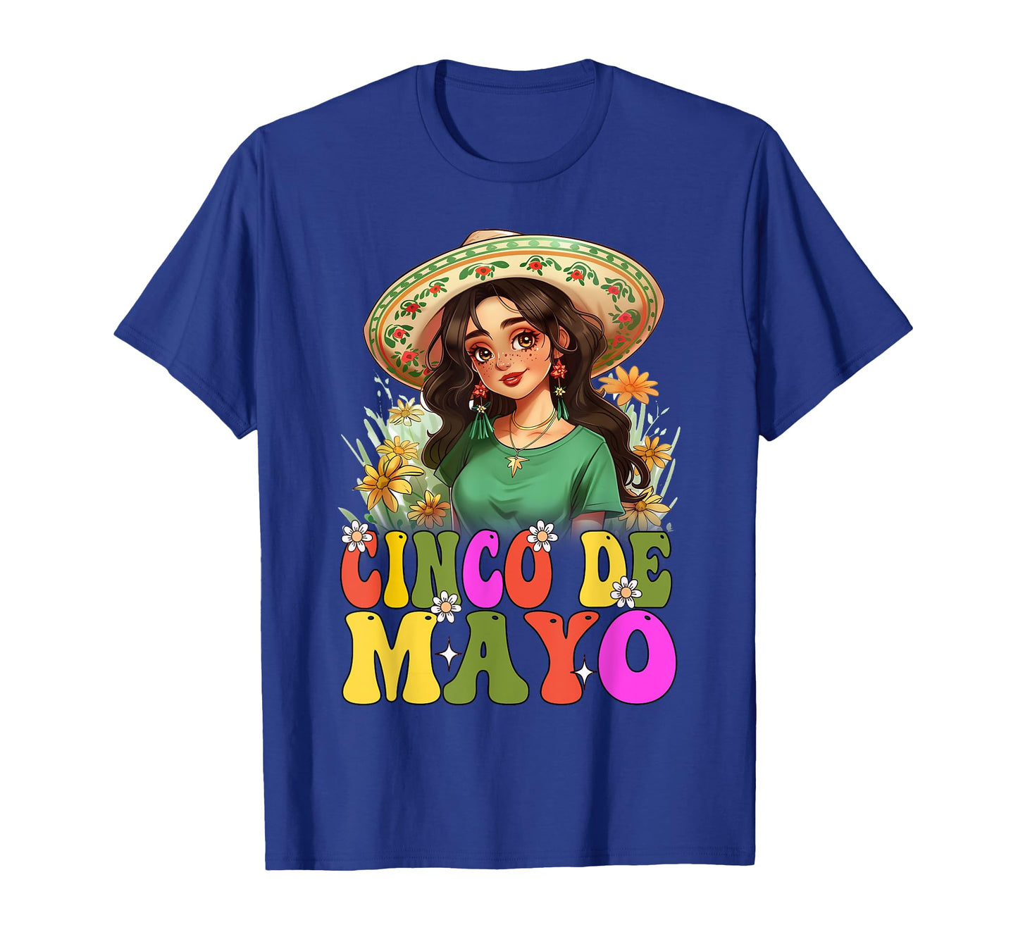 Otaku Girl Cinco De Mayo Mexican Fiesta 5 De Mayo Anime Girl T-Shirt