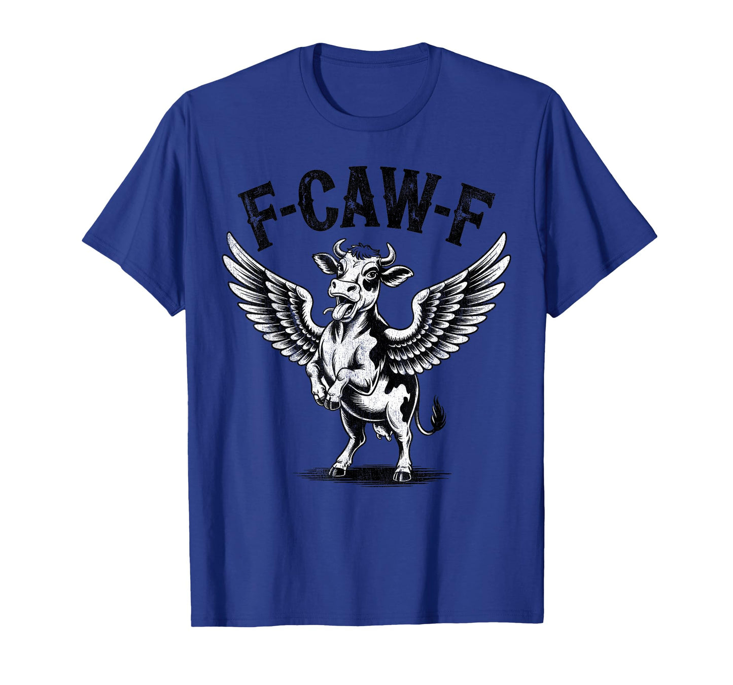 f-caw-f Funny Cow Chicken Vintage T-Shirt