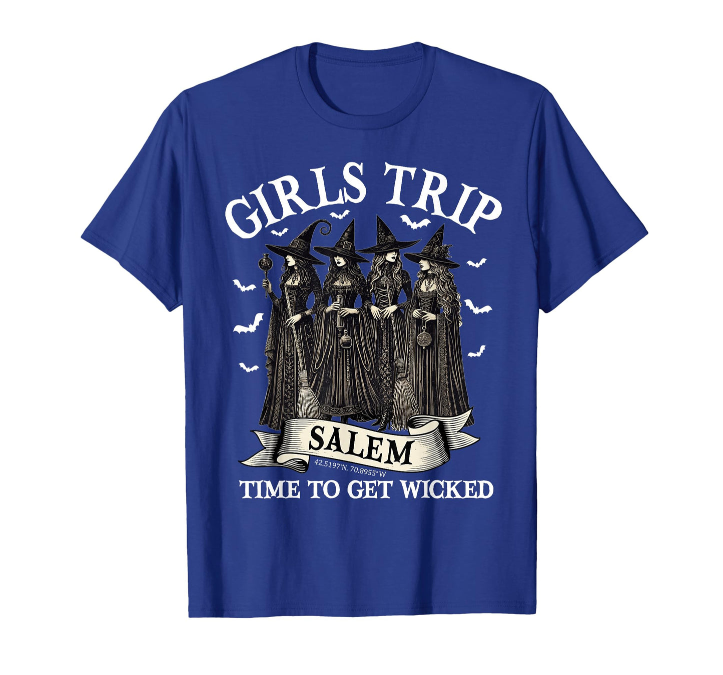 Girls Trip Salem Time to Get Wicked Witchy Witches Halloween T-Shirt