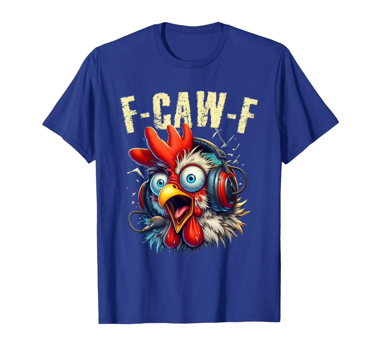 Gaming F-CAW-F Funny Chicken Scream Gamer Humor T-Shirt