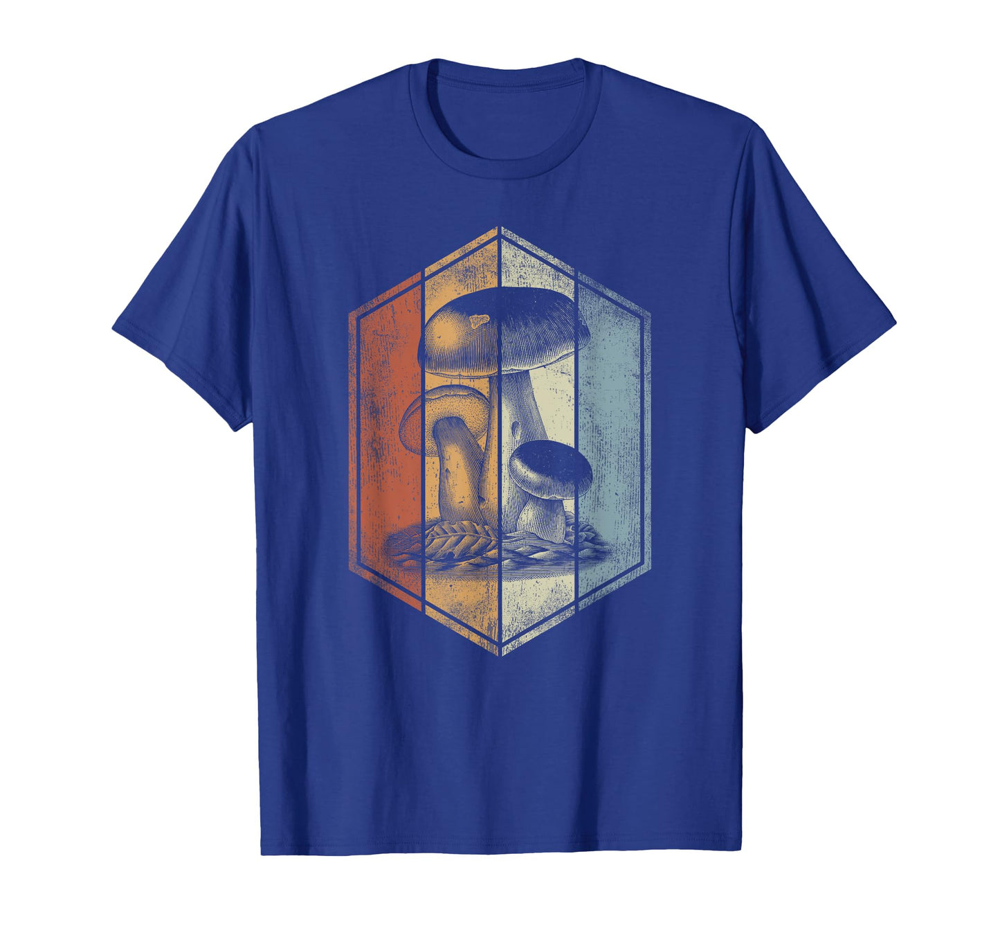 Mushroom Retro Style Mycology Fungi Foraging Mushroom Lover T-Shirt