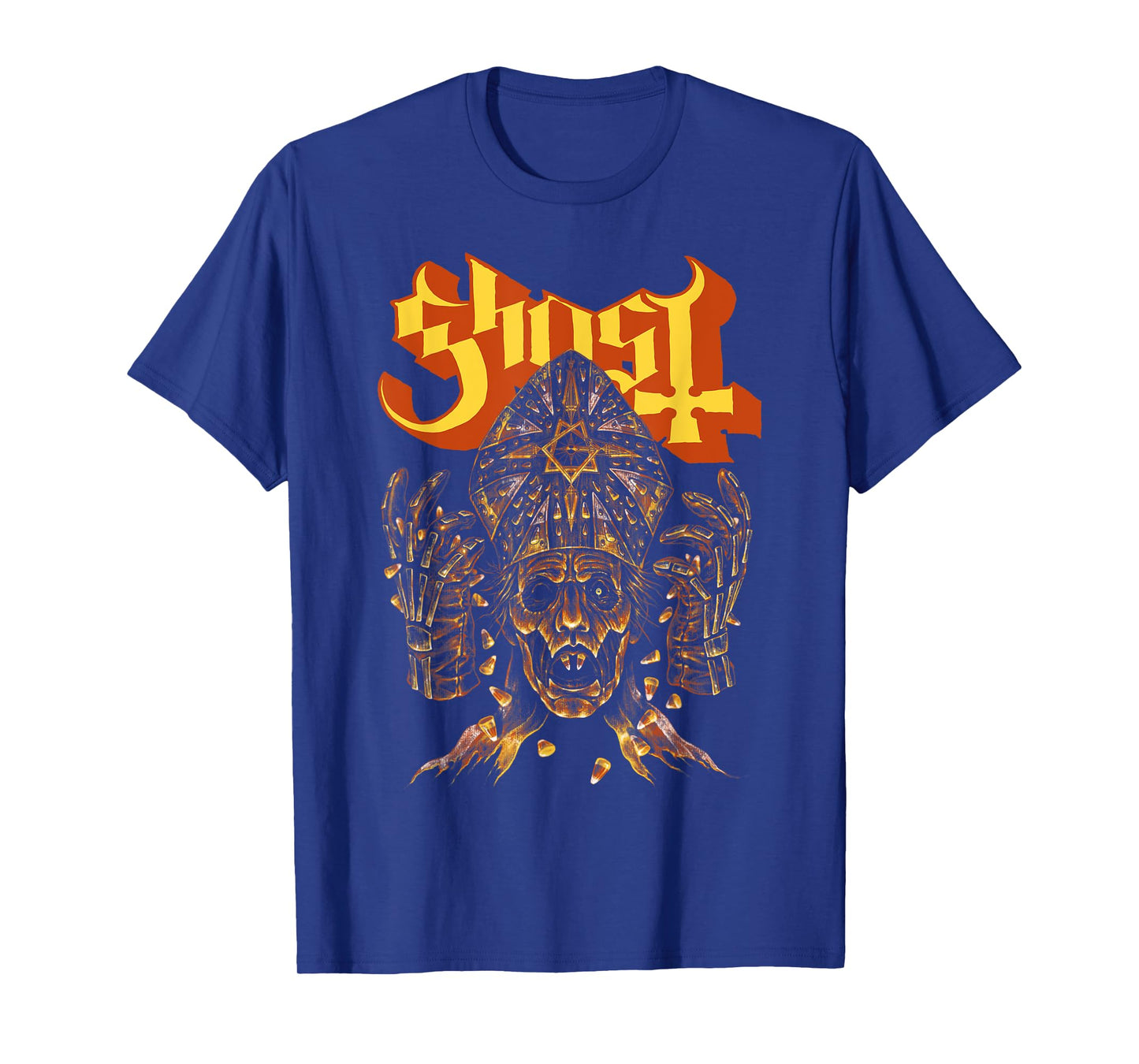 Ghost โ Candy Corn Papa 4 Halloween T-Shirt
