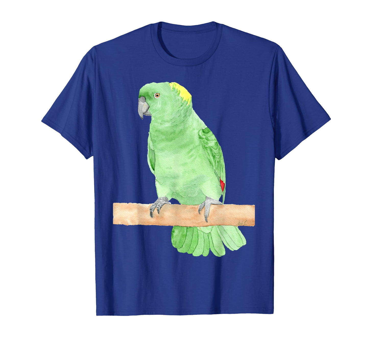 Yellow-naped amazon watercolor parrot T-Shirt