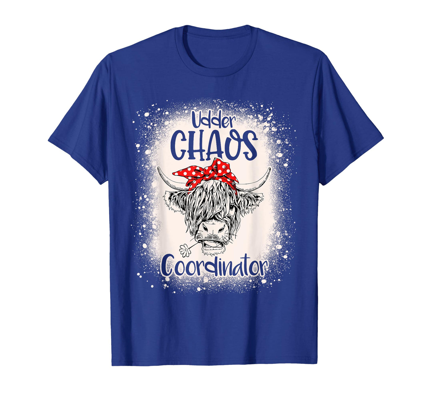 Funny Heifer Bleached Chaos Coordinator Teachers Boss Women T-Shirt