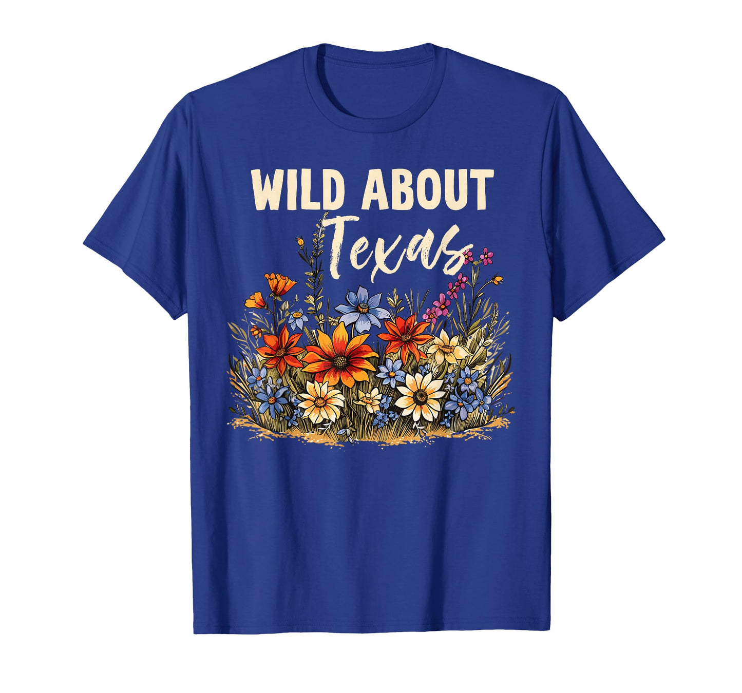 Wildflower Fields Wildflowers Bluebonnet Texas Spring T-Shirt