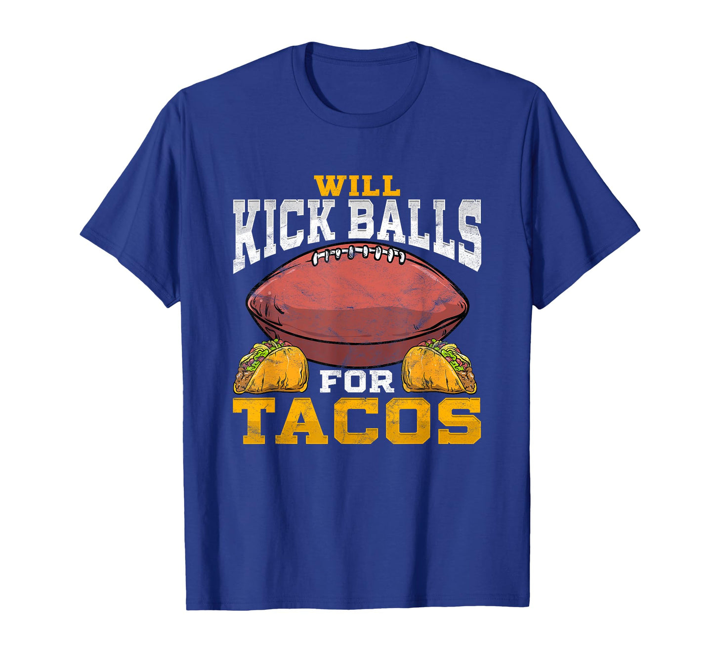 Funny Football Kicker Punter Player Distressed T-Shirt