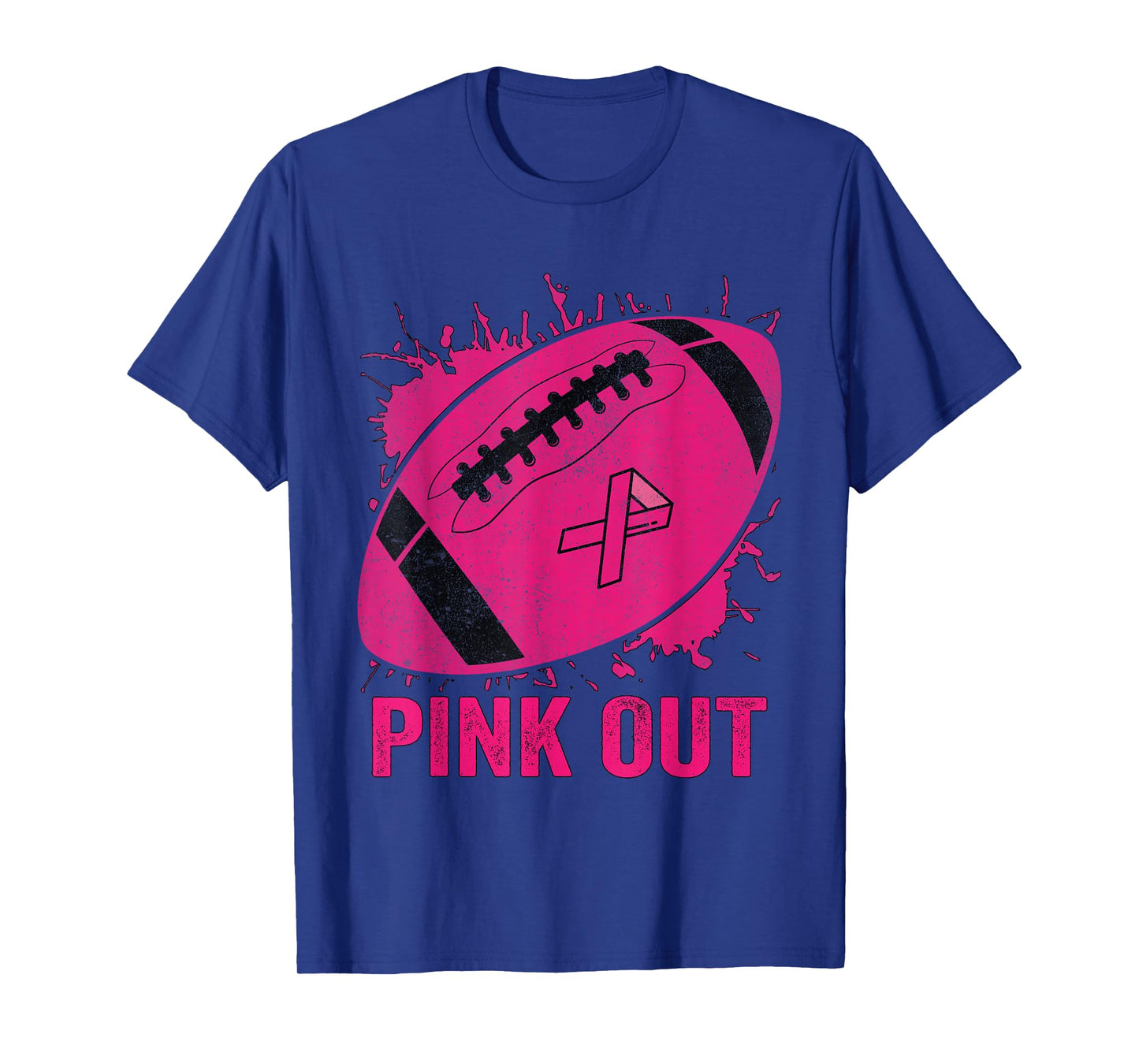 Pink Out Football Breast Cancer Tackle Brest Cancer T-Shirt