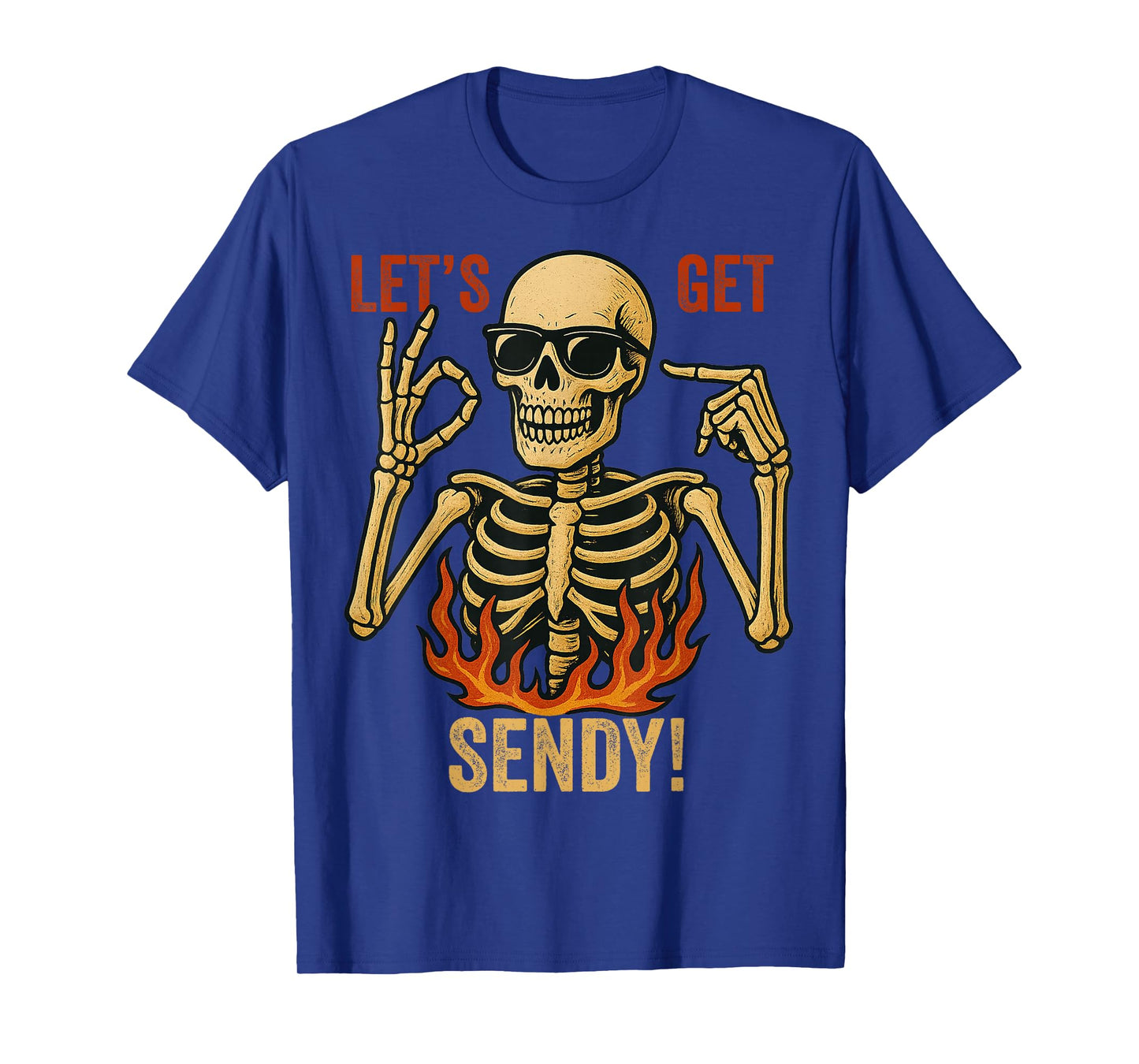 67 Emote Skeleton Six Seven Let's Get Sendy 67 Meme Funny 67 T-Shirt