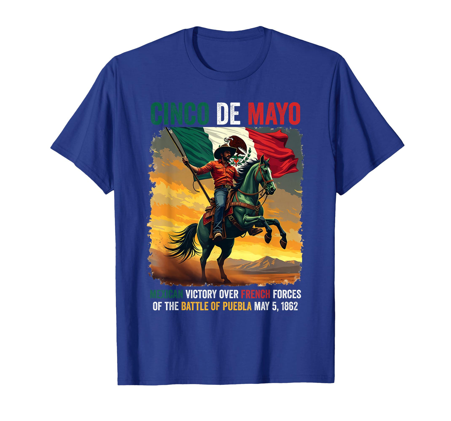 Cinco De Mayo Mexican Battle of Puebla May 5, 1862 T-Shirt