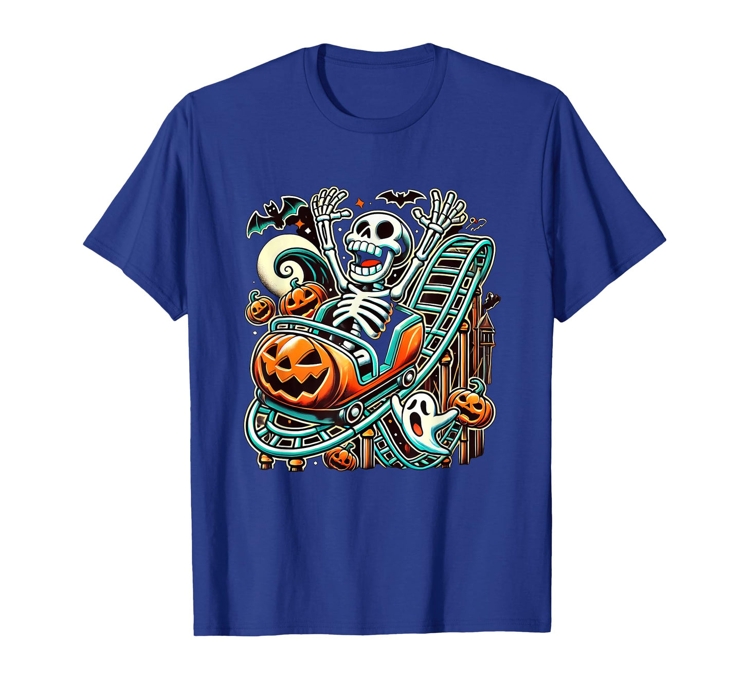 Halloween Skeleton Roller Coaster T-Shirt