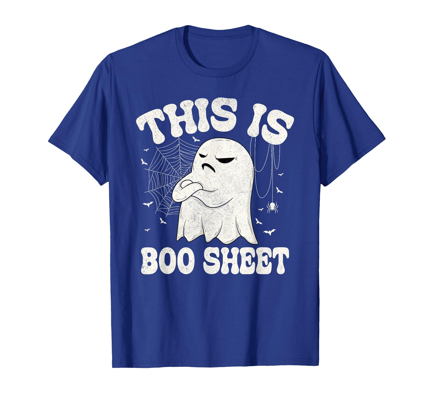 Angry Ghost Halloween Costume Funny This is Boo Sheet Ghost T-Shirt