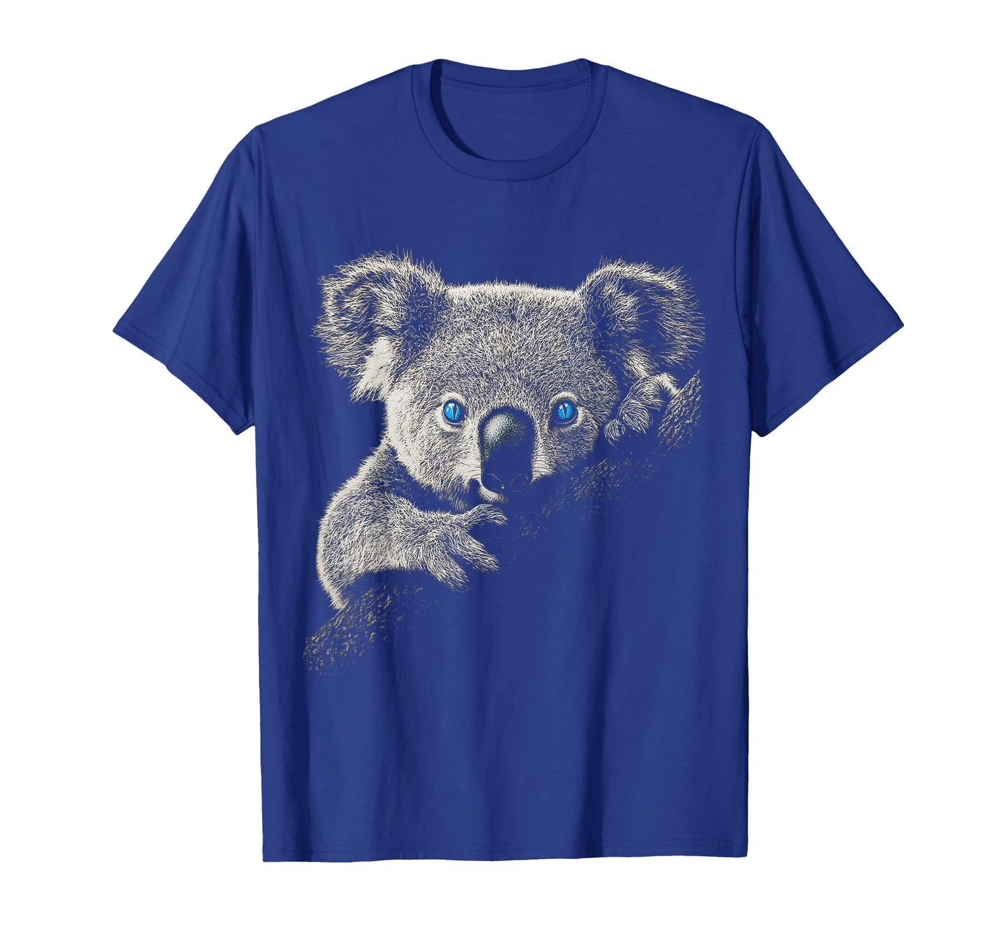Koala Cute Face Print Animal Lover Motif Blue Eyes Art Koala T-Shirt