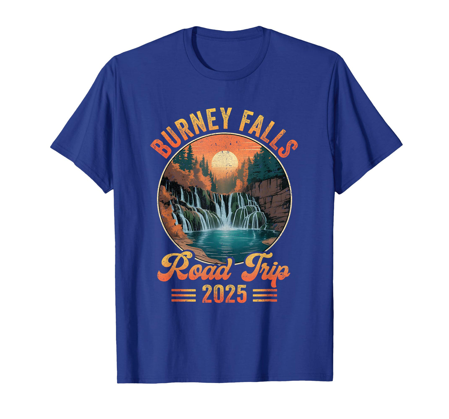 Burney Falls Road Trip 2025 Summer Vacation Family Matching T-Shirt