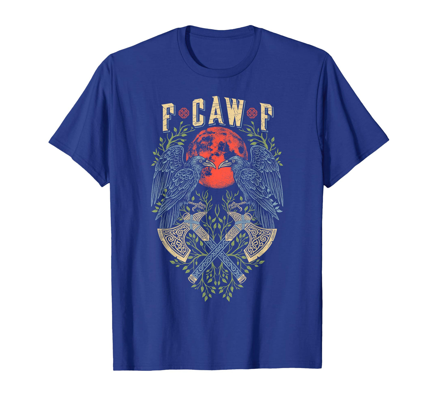 F CAW F Raven Crow Norse Viking Bird FCAWF Bad Language T-Shirt
