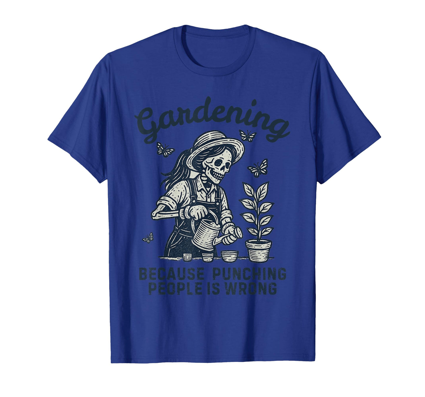 Halloween Gardening Because Punching People is Wrong T-Shirt