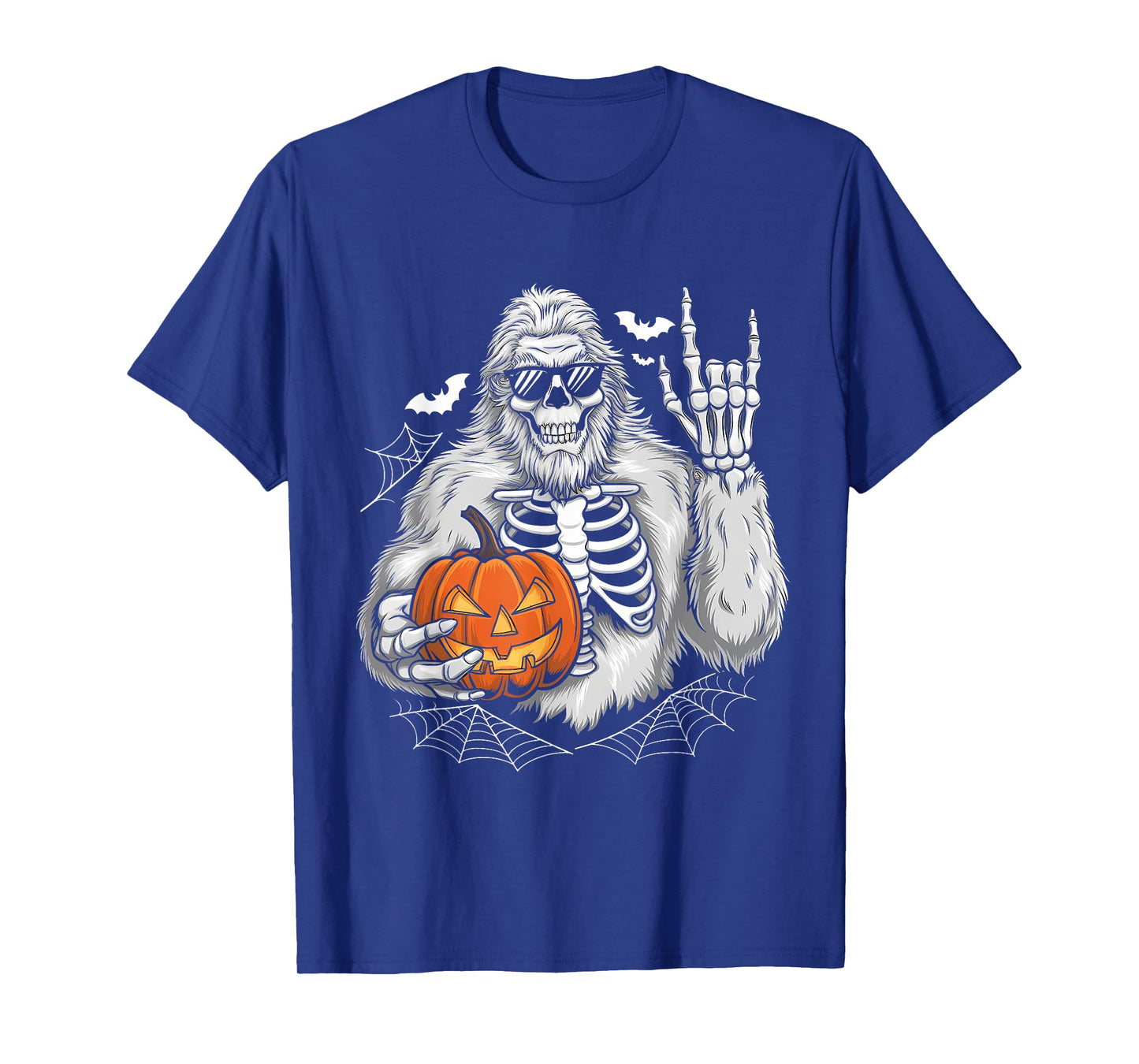 Spooky Bigfoot Jack O Lantern Skeleton Halloween Youths T-Shirt