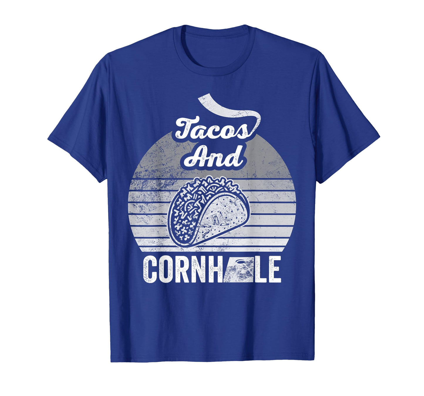 Tacos and Cornhole Lovers Playful Vibes T-Shirt