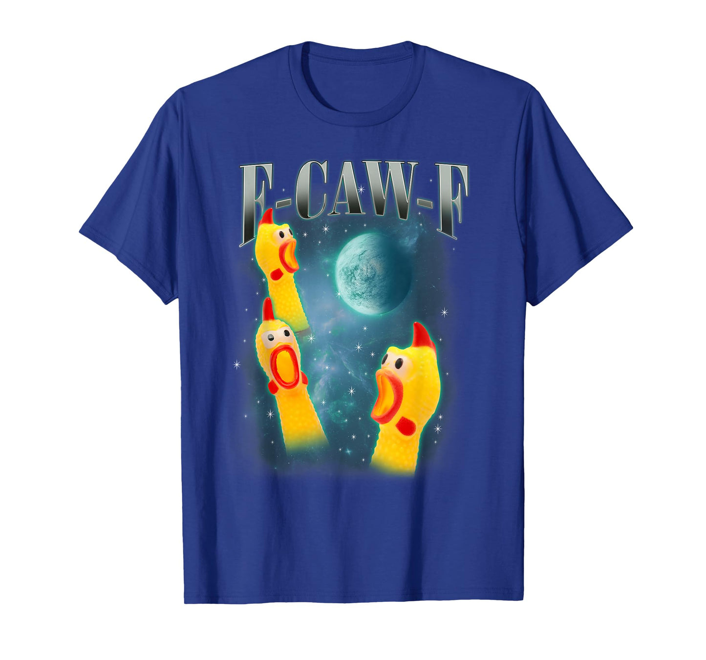 F-Caw-F Chicken FCAWF Chicken Funny Quote Rooster Meme T-Shirt