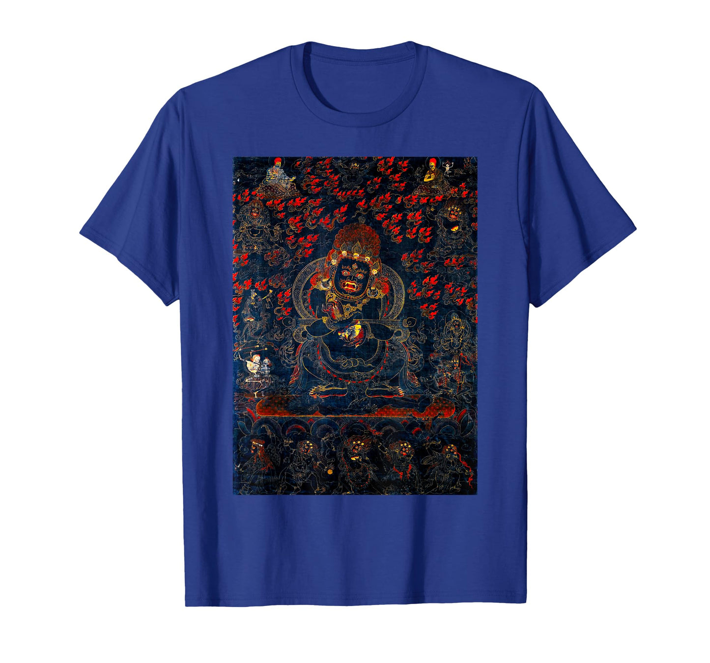 Mahakala Protector Tibetan Buddhist Thangka Mandala Buddhism T-Shirt