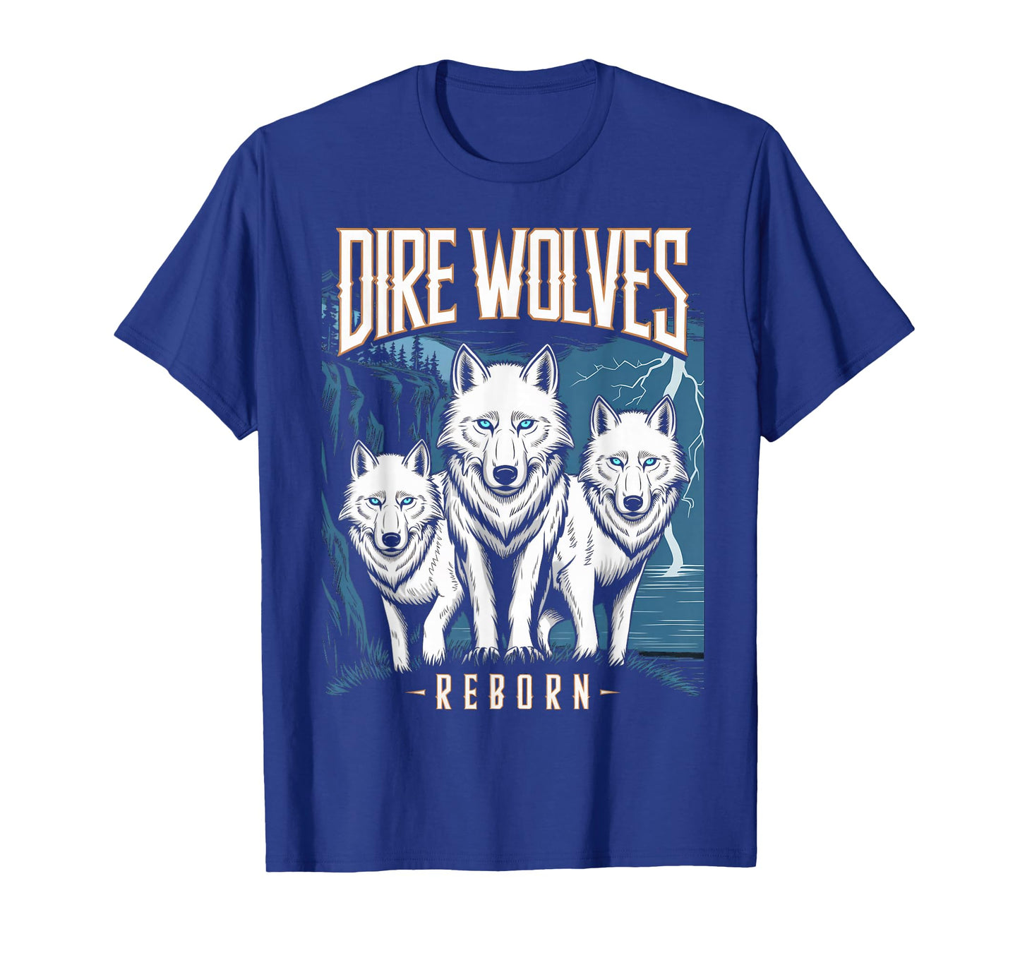 Dire Wolves Reborn Dire Wolf White Wolf Animal Dire Wolf T-Shirt