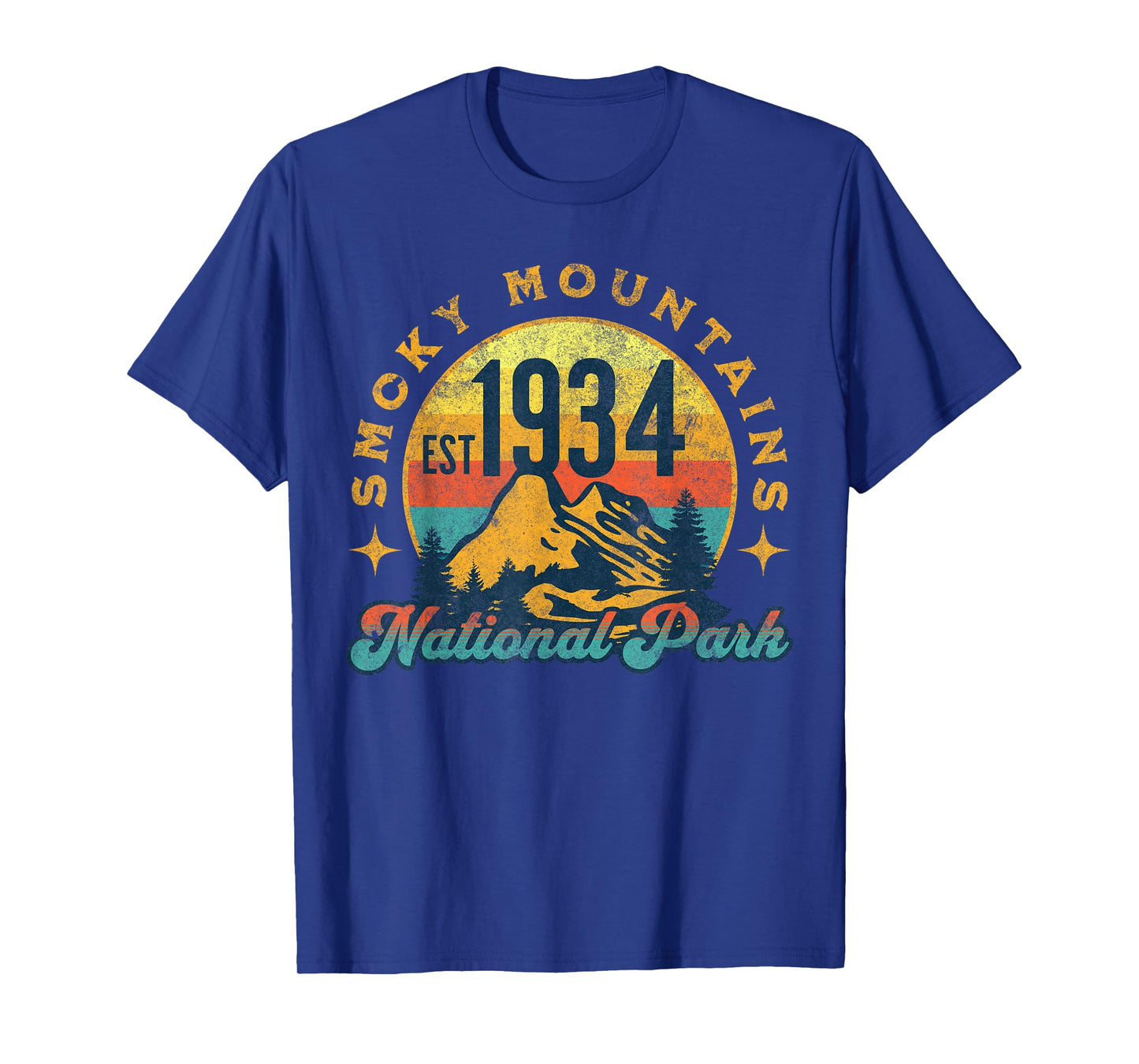Smoky Mountains Nature Mountains Hiking Outdoors Vintage T-Shirt