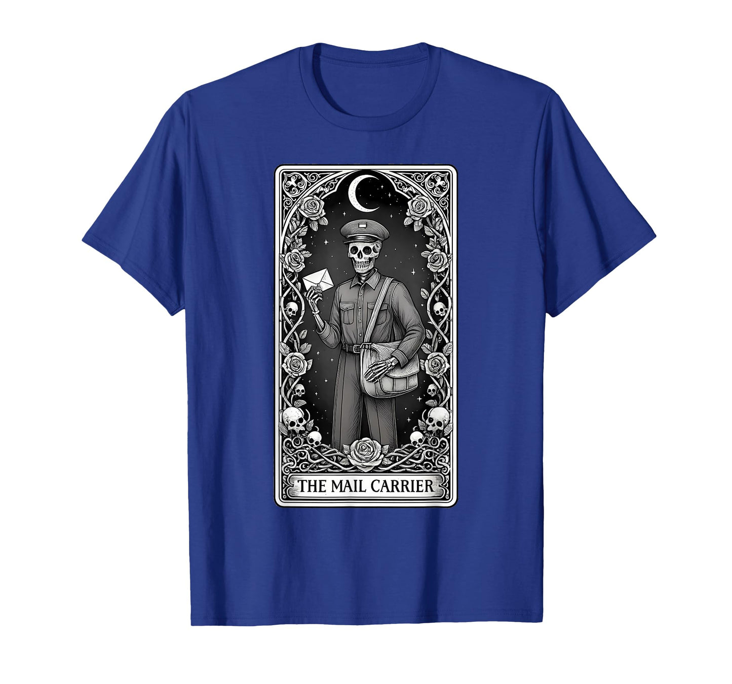 The Mail Carrier Skeleton Tarot Card T-Shirt