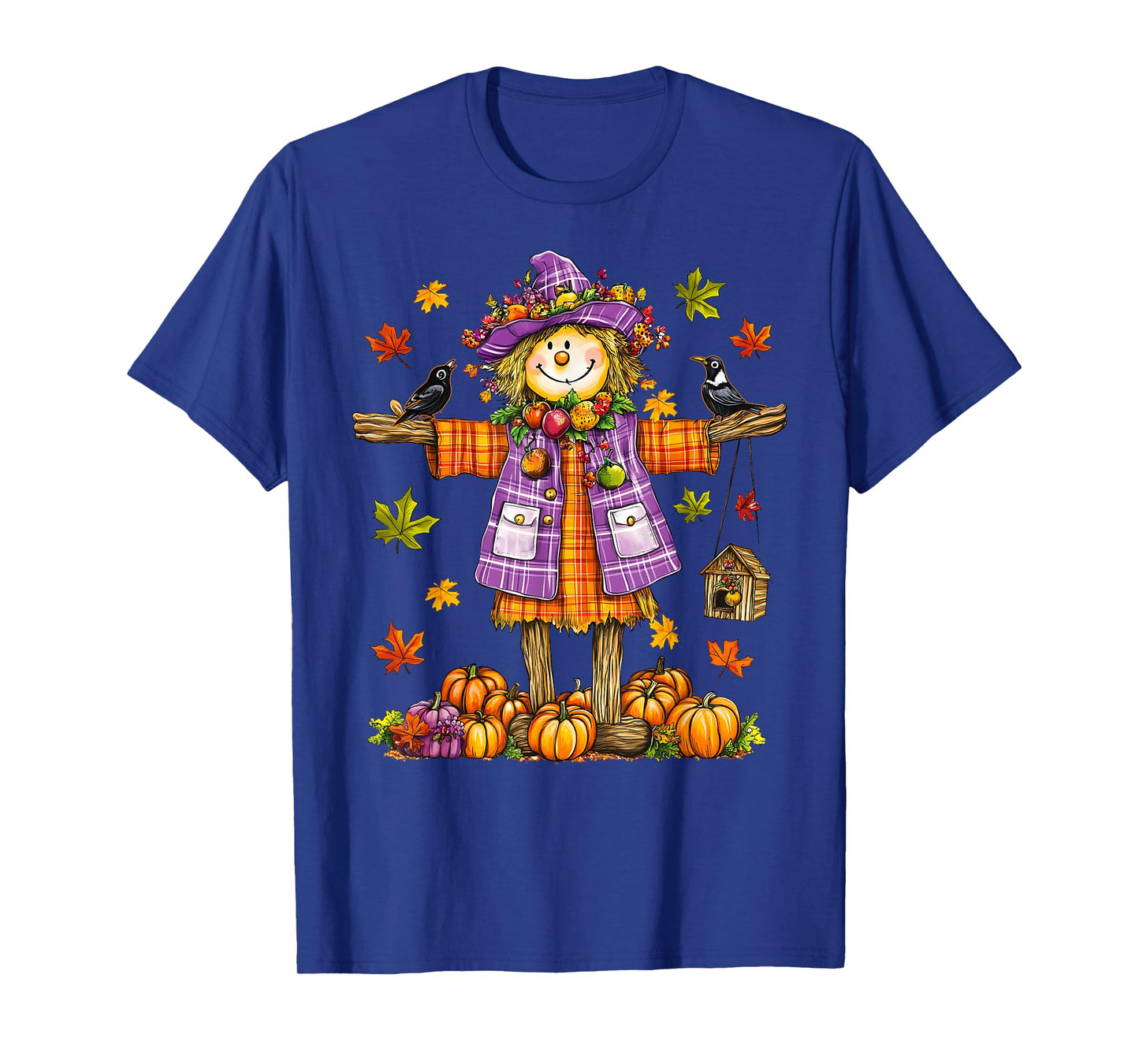 Scarecrow Autumn Fall Season Pumpkin Thanksgiving Halloween T-Shirt