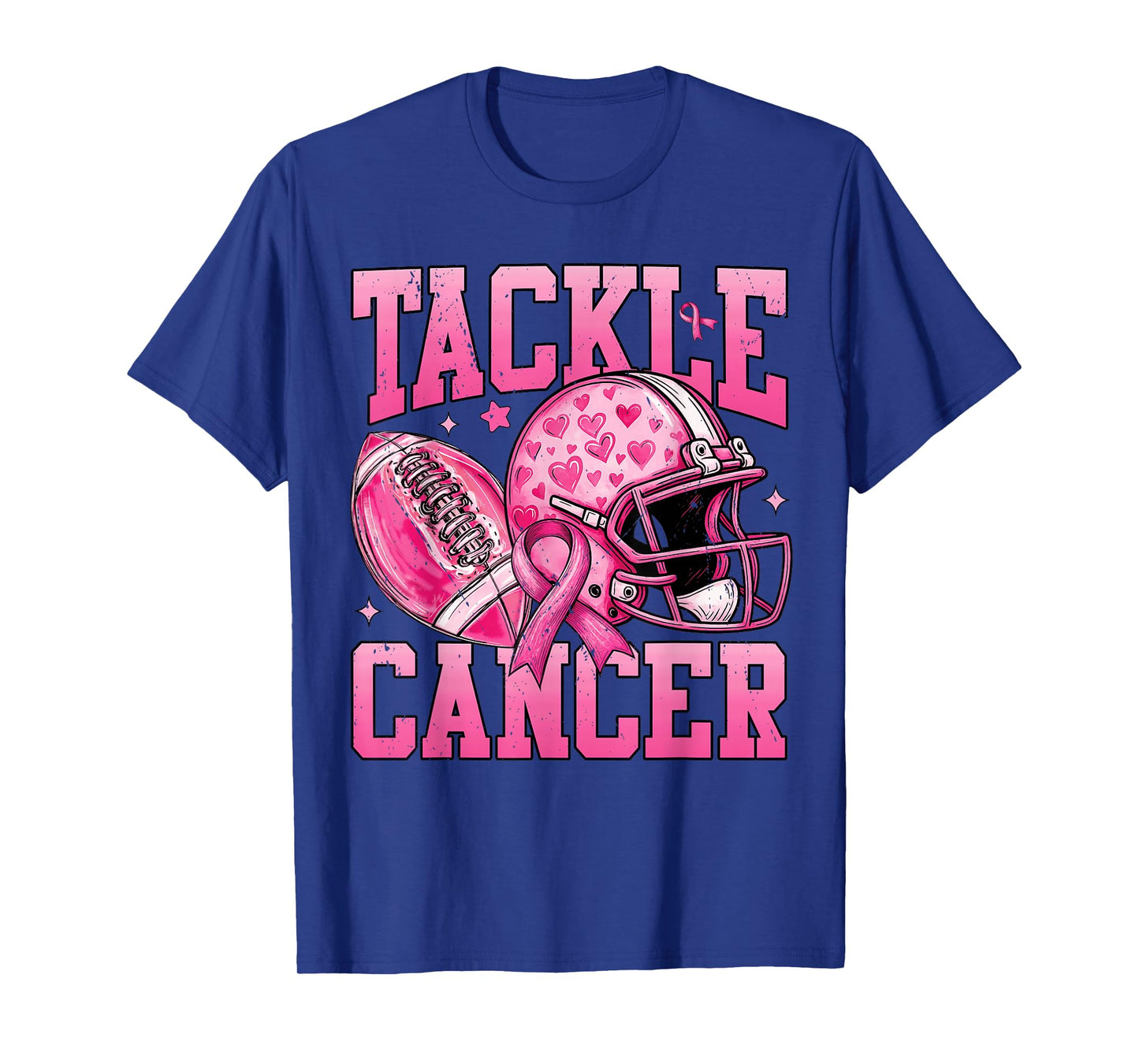 Tackle Breast Cancer Football Pink Breast Cancer Awareness T-Shirt