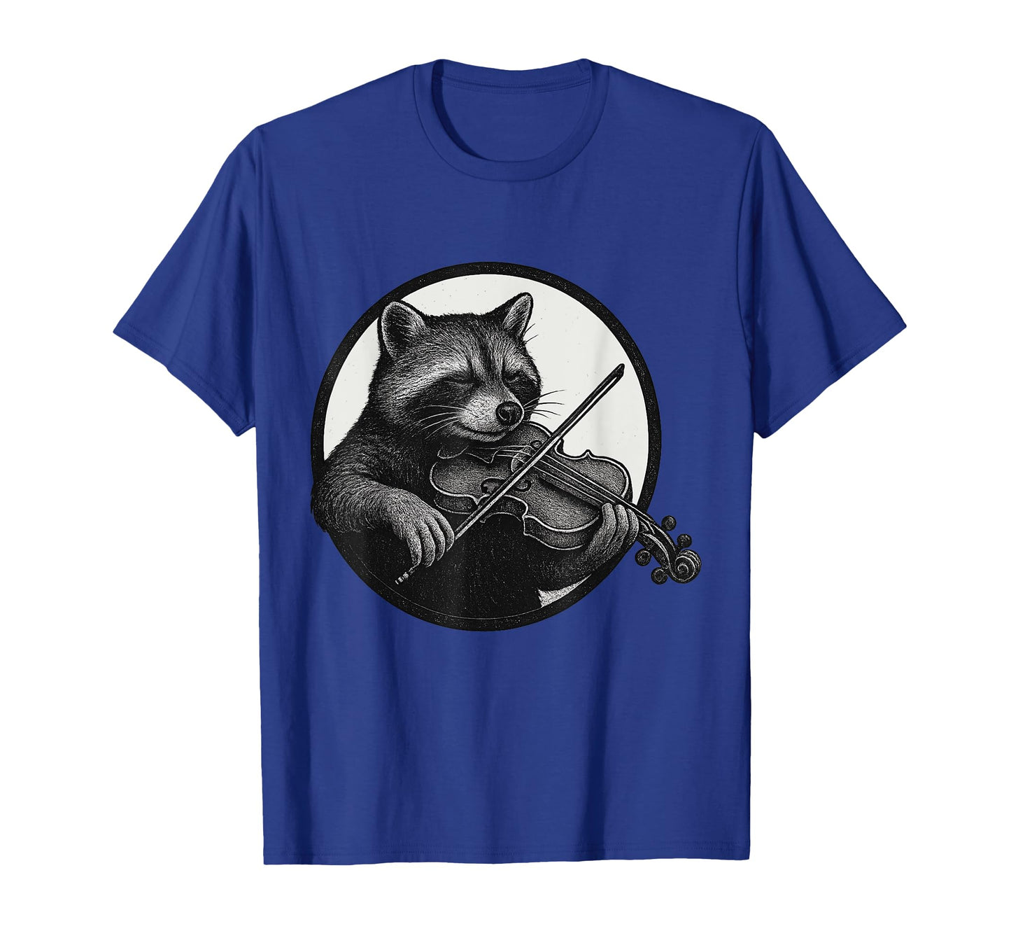 Funny Orchestra Musician Violinist Raccoon Playing Violin T-Shirt