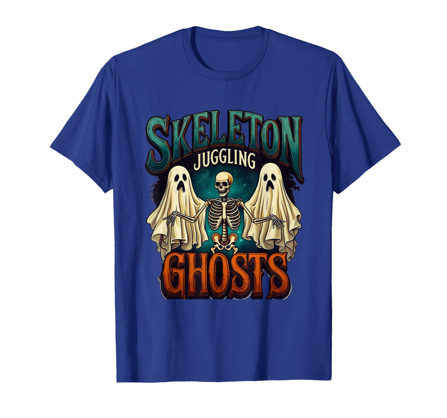 Skeleton Juggling Ghosts T-Shirt