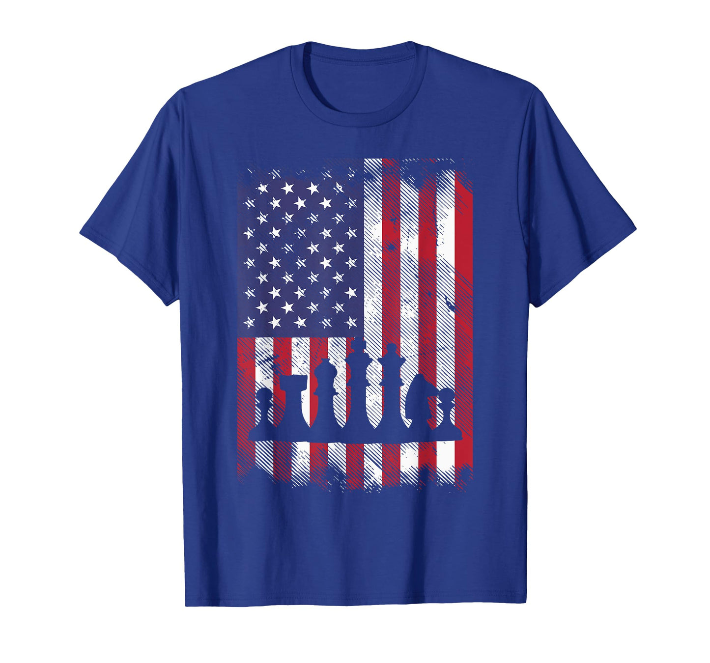 American Flag Chess Vintage Patriotic Men Women Youth Kids T-Shirt