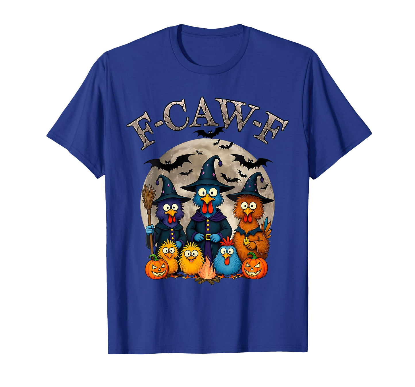 Halloween Witch Funny F-Caw-F Chicken FCAWF Chicken Meme T-Shirt