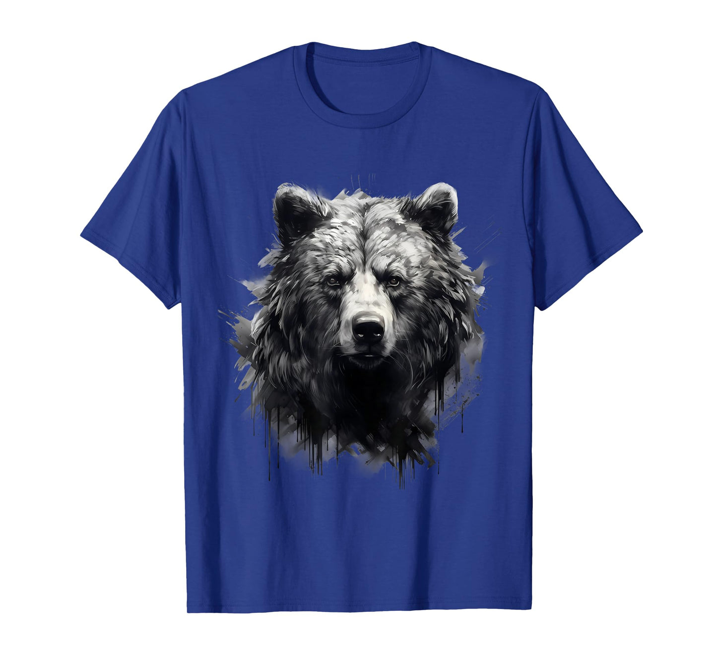 Bear Artwork Portrait Nature Animal Art Wildlife Forest T-Shirt