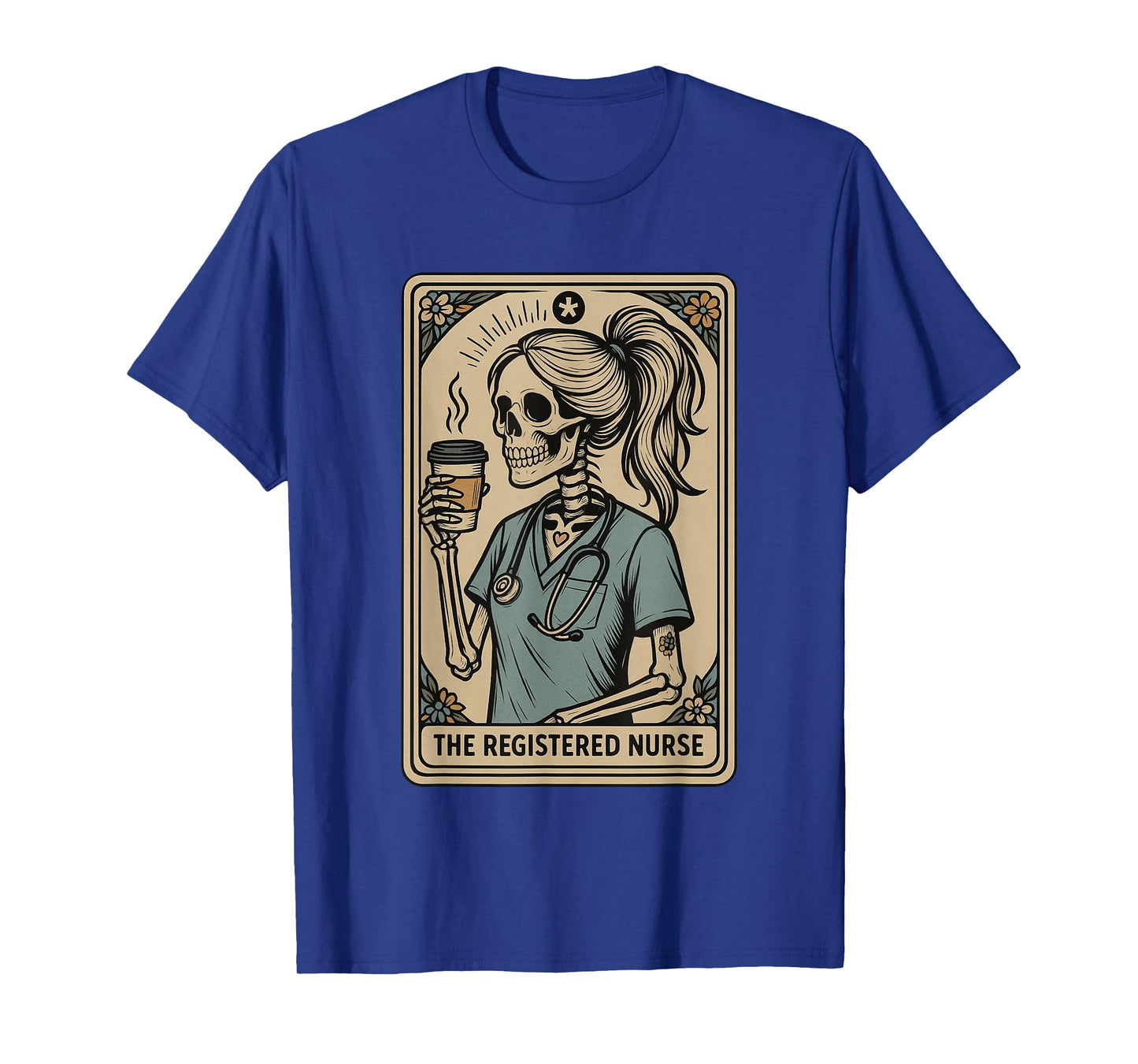 Registered Nurse Tarot Card Skeleton Rn Registered Nurse T-Shirt