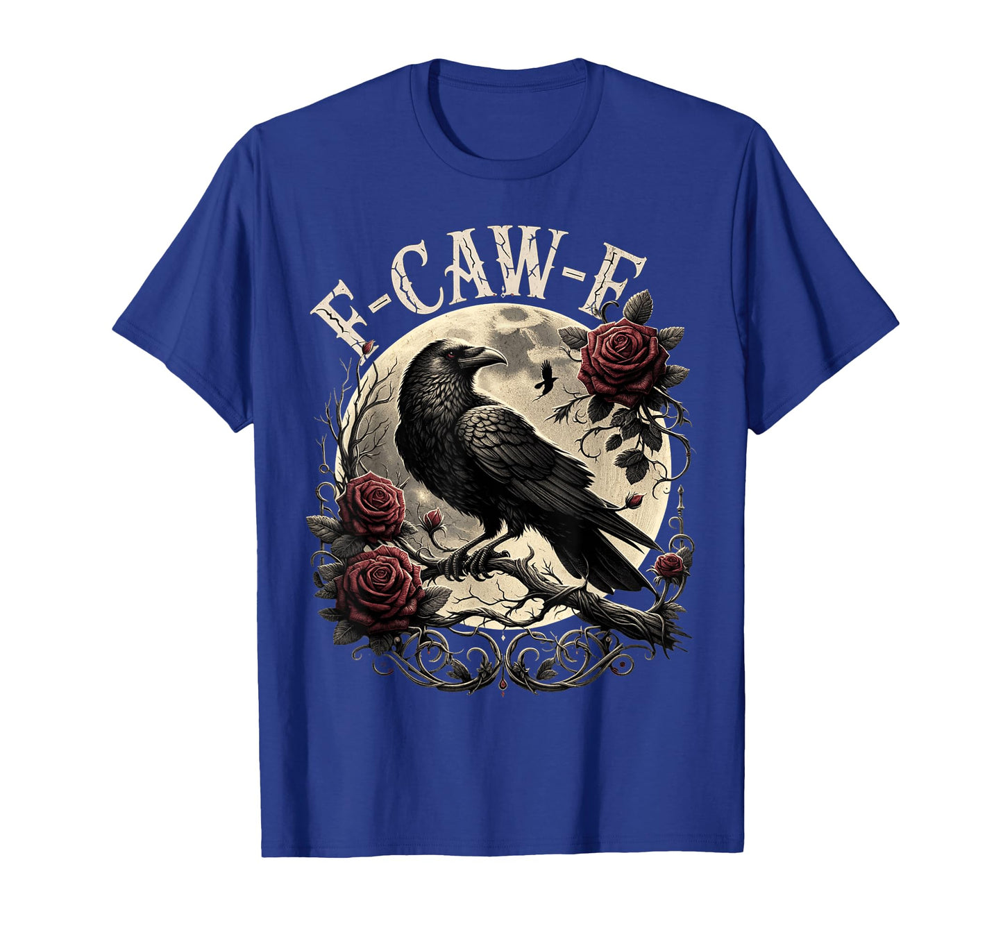 F-Caw-F Funny Black Bird Halloween Art and Crow Lover T-Shirt