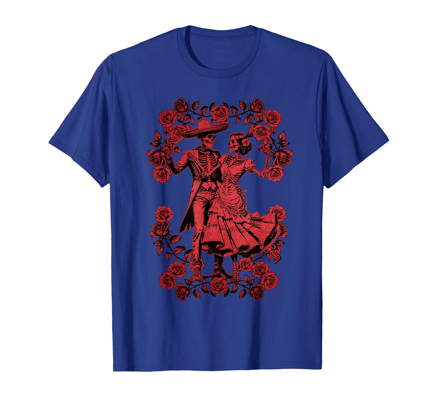 Halloween Skeleton Dancing Dia de Los Muertos Day of Dead T-Shirt