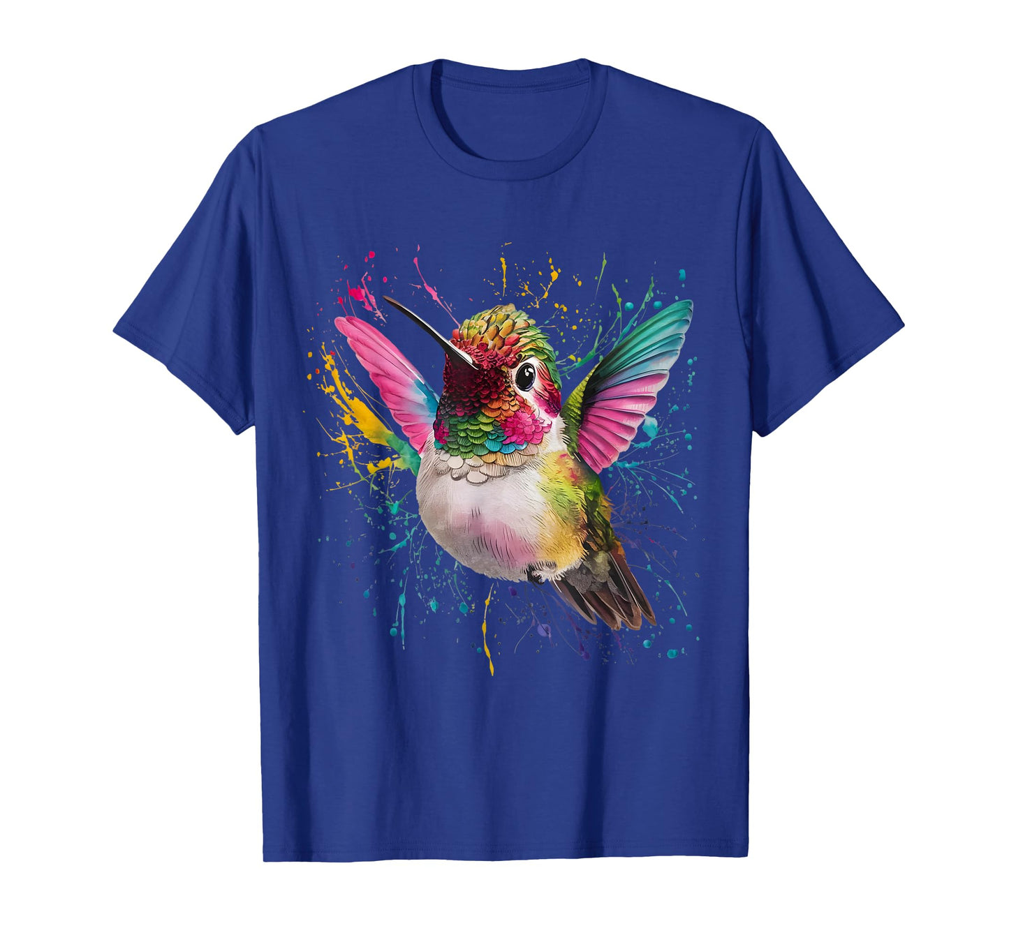 Hummingbird Men Woman Colorful Watercolor Hummingbird T-Shirt