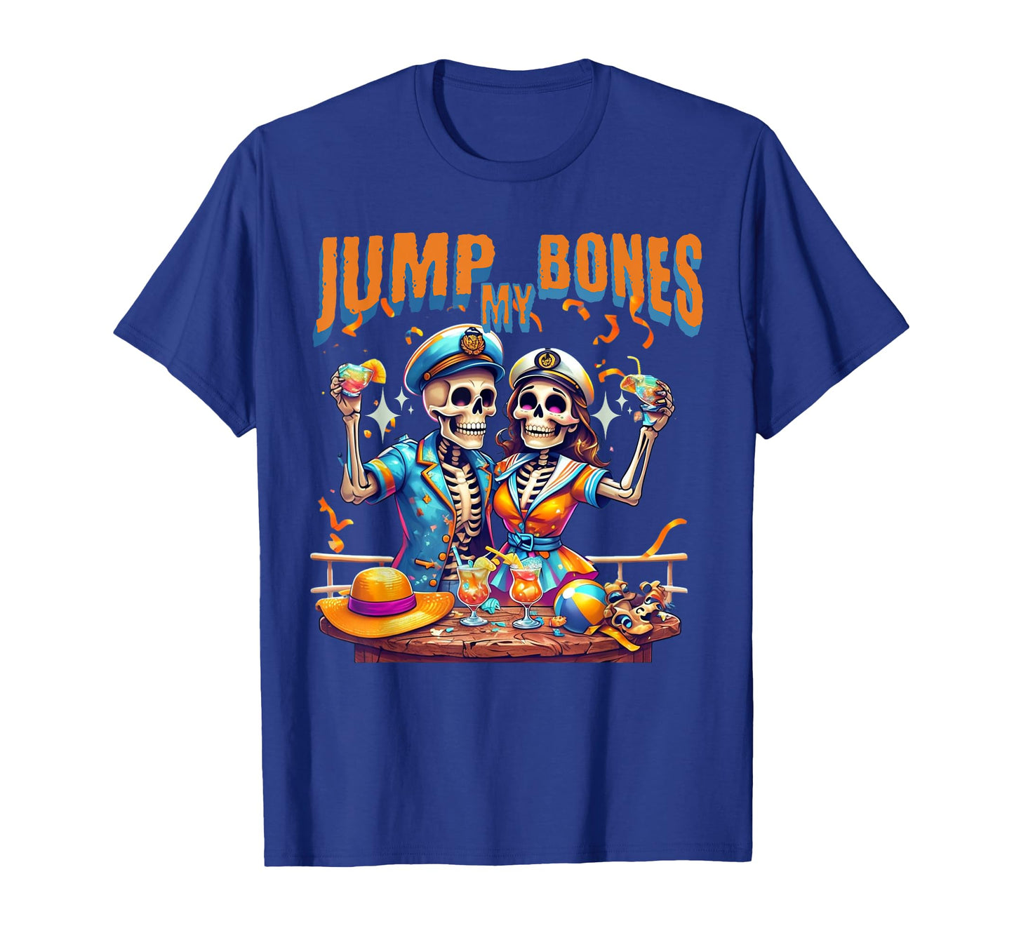 Funny Halloween Matching Couples, Skeleton Couple T-Shirt