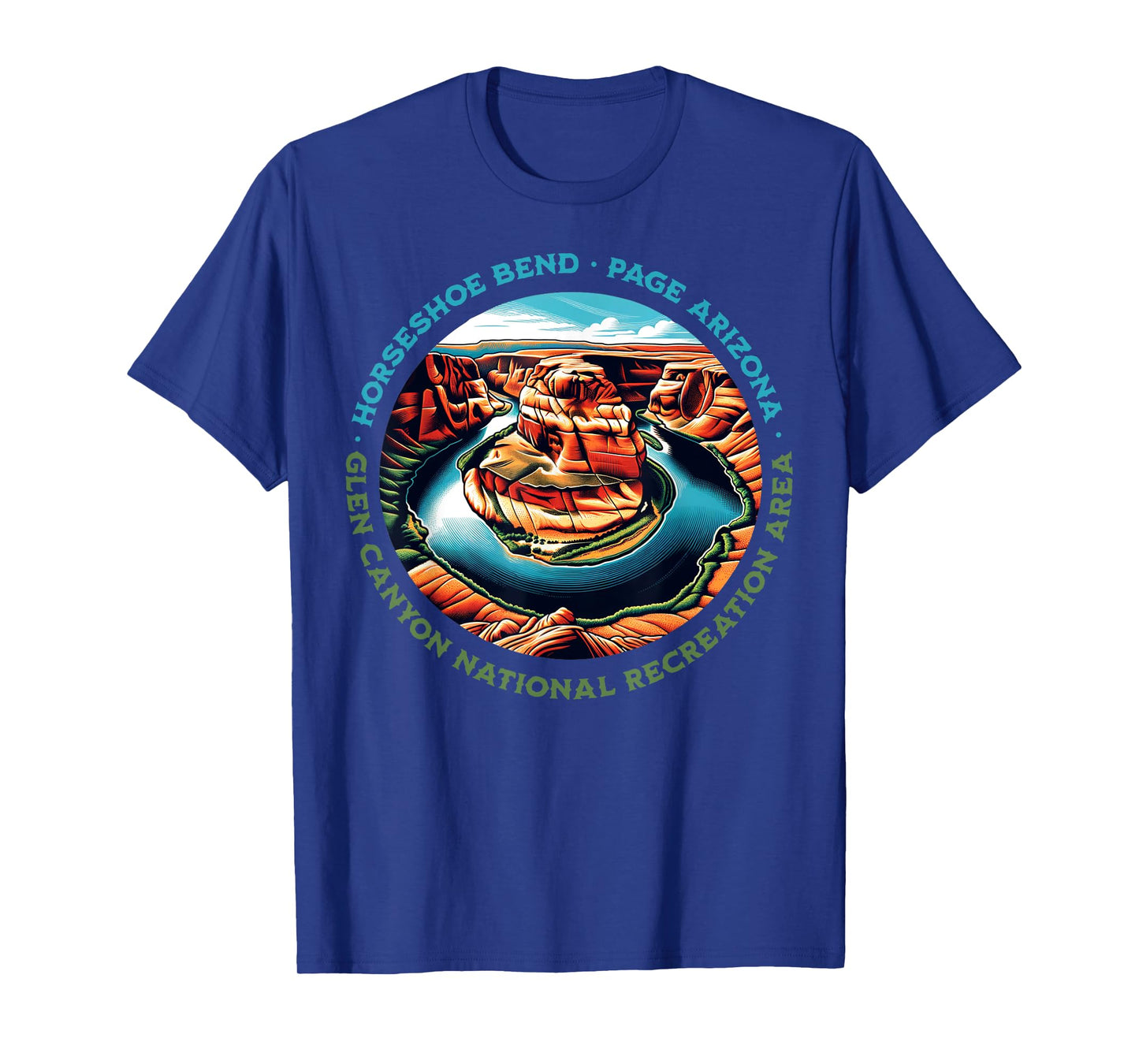 Iconic Horseshoe Bend Hiking Glen Canyon Page Arizona T-Shirt