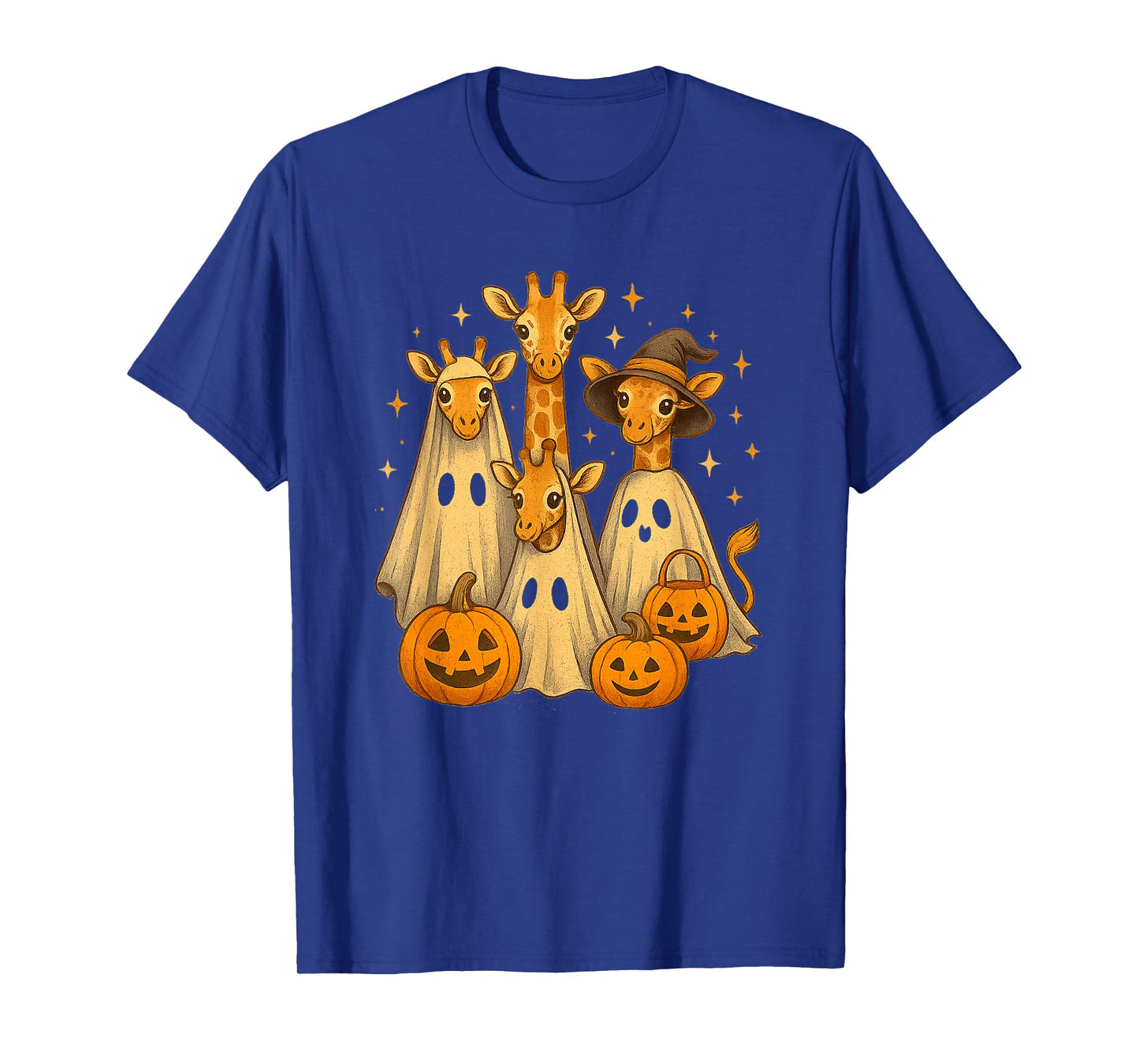 Spooky Ghost Giraffe Halloween Funny African Animal Lover T-Shirt