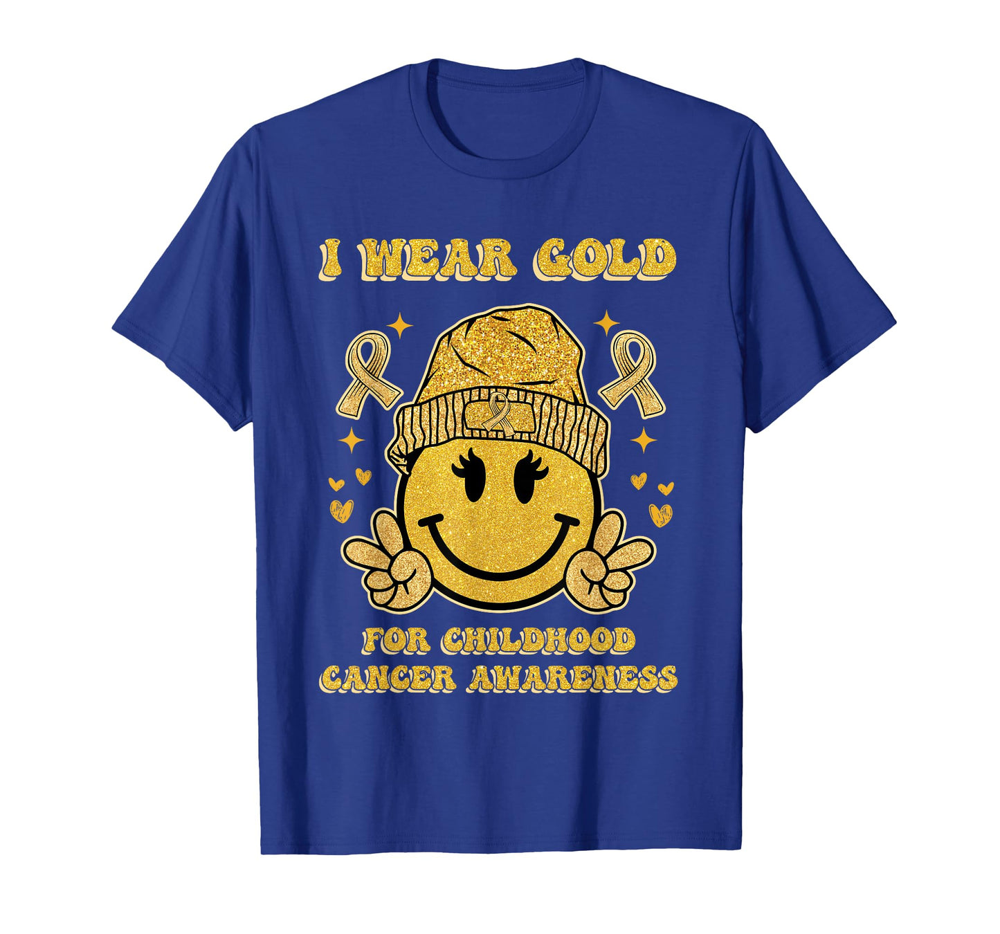 I Wear Gold Childhood Cancer Awareness T-Shirt