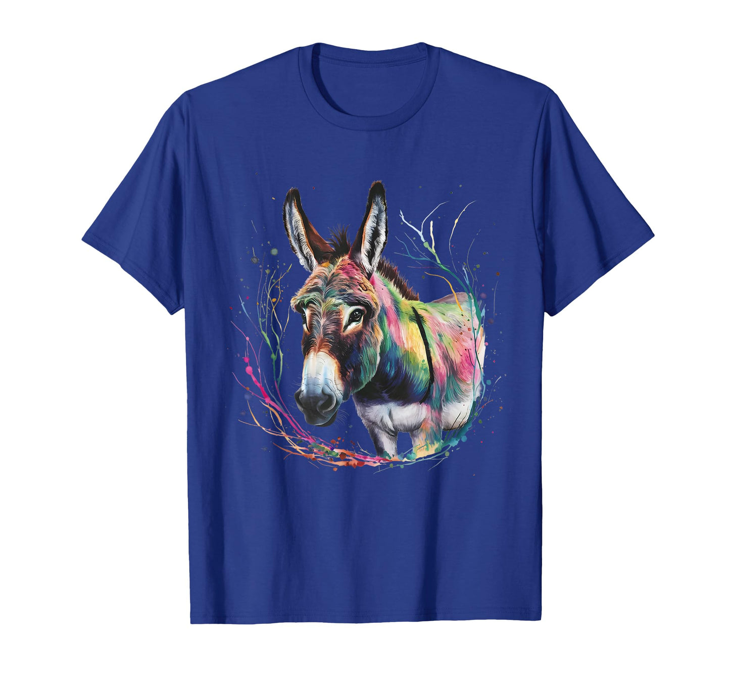 Donkey Men Woman Colorful Watercolor Donkey T-Shirt