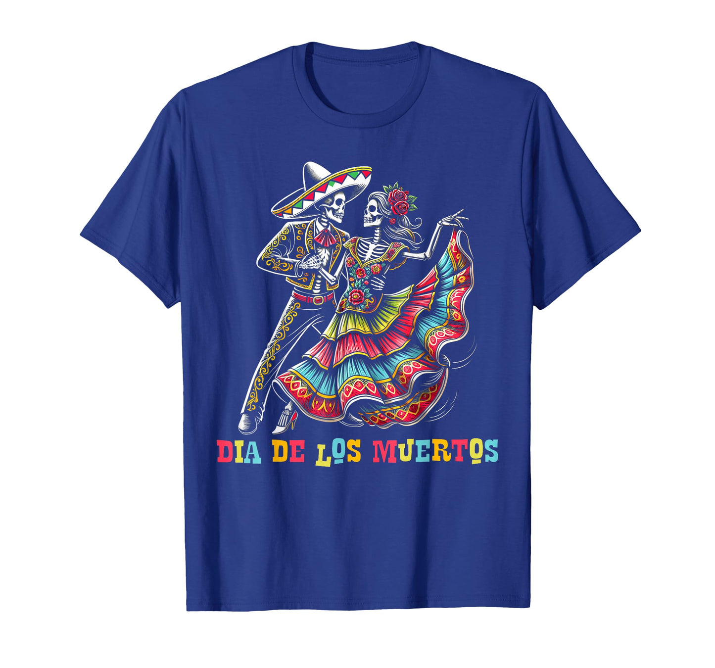 Day of The Dead Dancing Skeleton Couple Gift T-Shirt