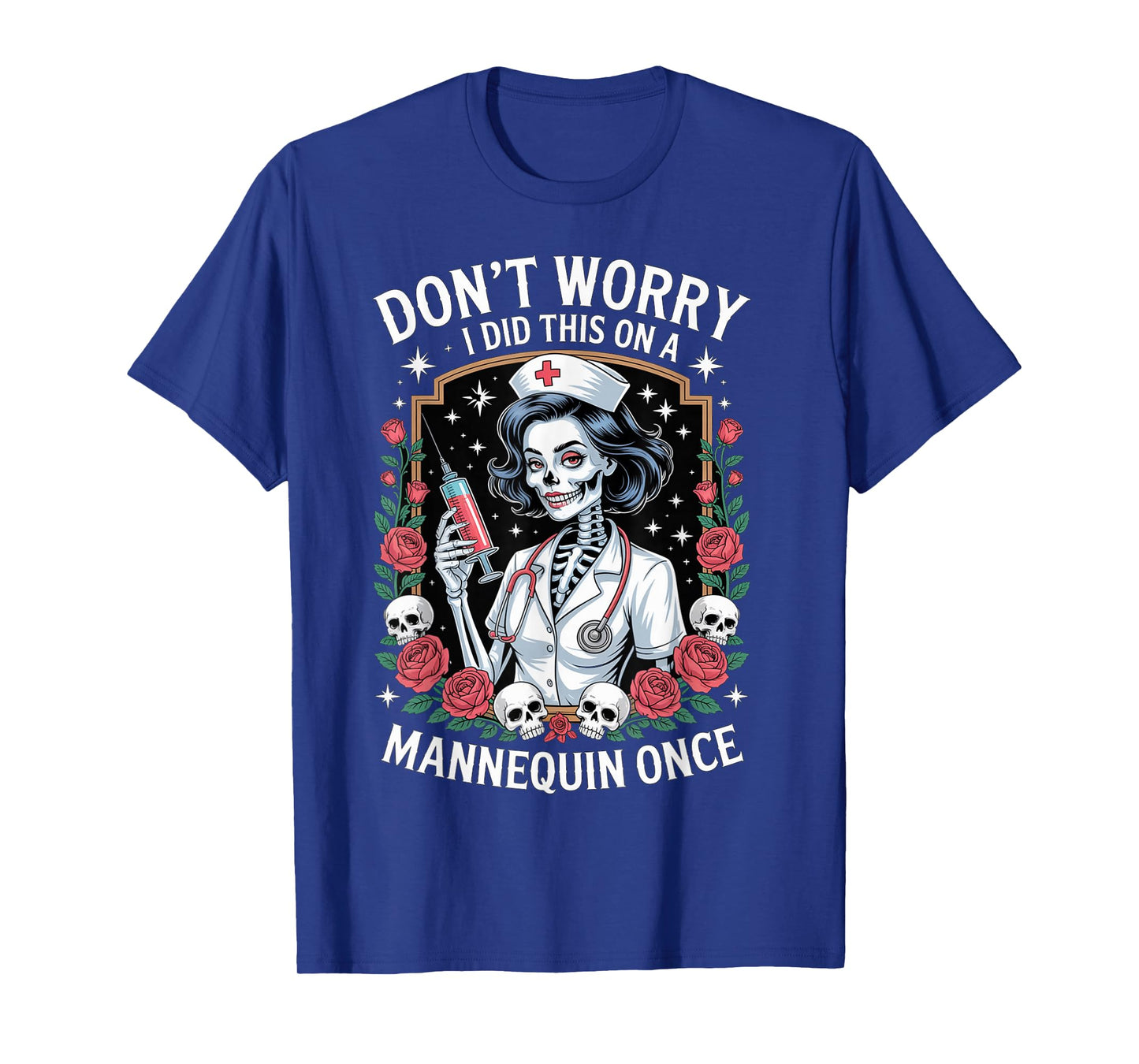 Infusion Funny Nursing Skeleton Nurse Meme joks Graduate T-Shirt