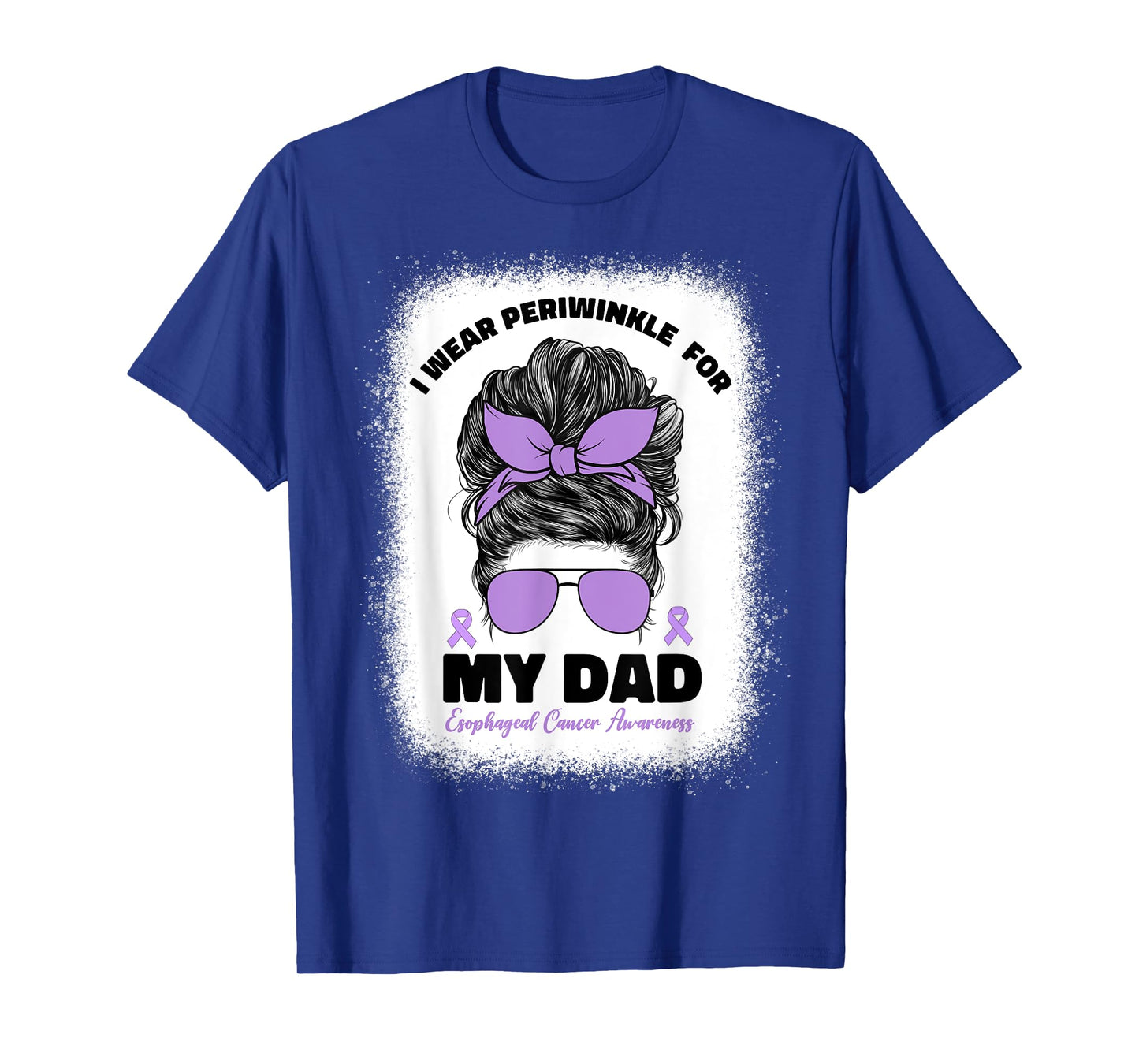 I Wear Periwinkle For My Dad Esophageal Cancer Awareness Dad T-Shirt