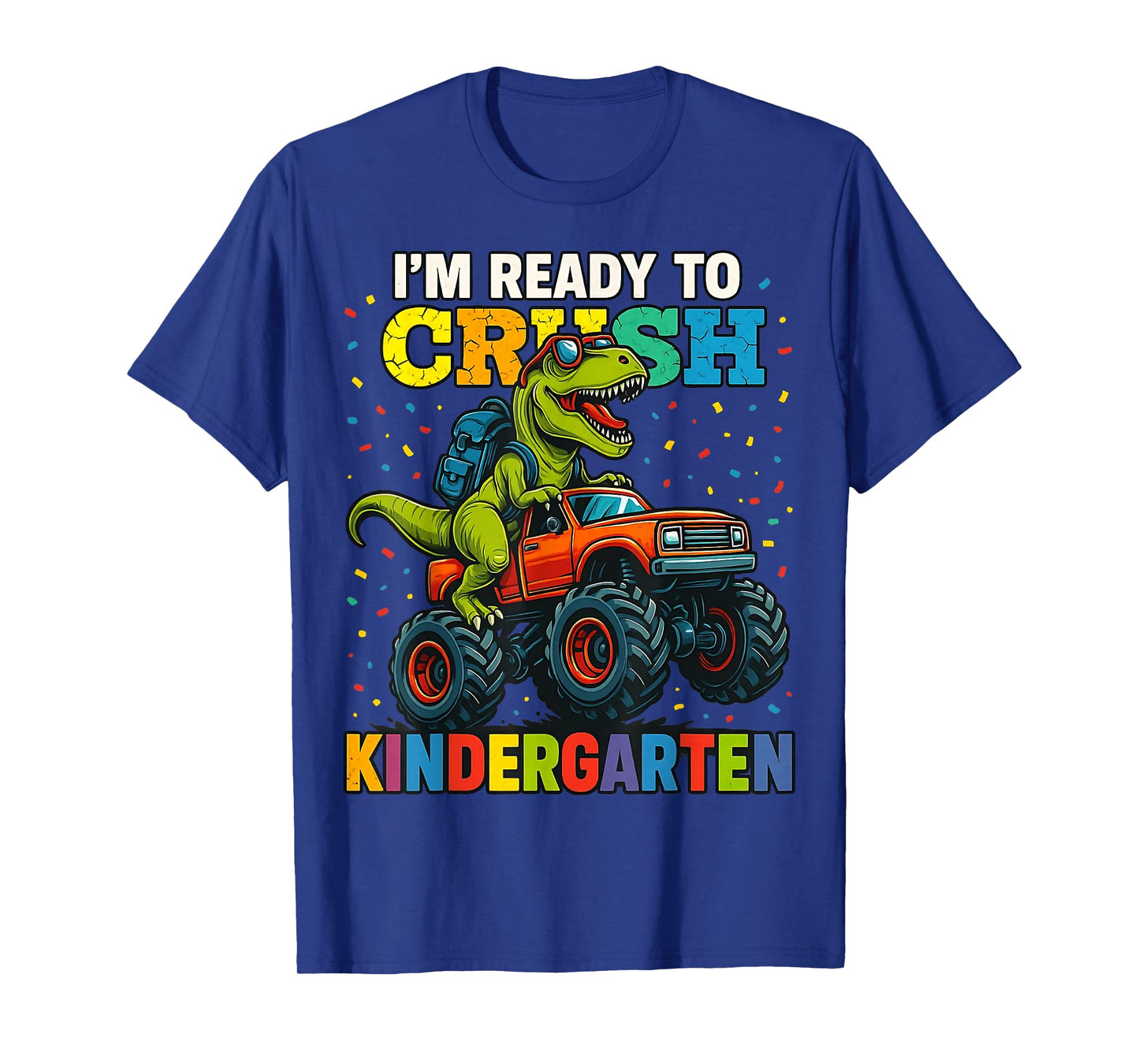 Back To School Boy Dinosaur I'm Ready To Crush Kindergarten T-Shirt